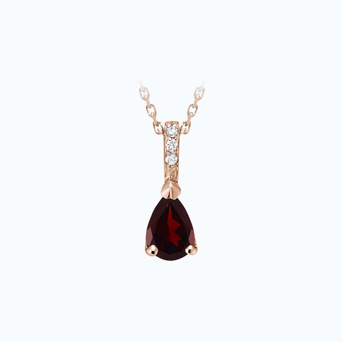 Pendentif Alienor Grenat