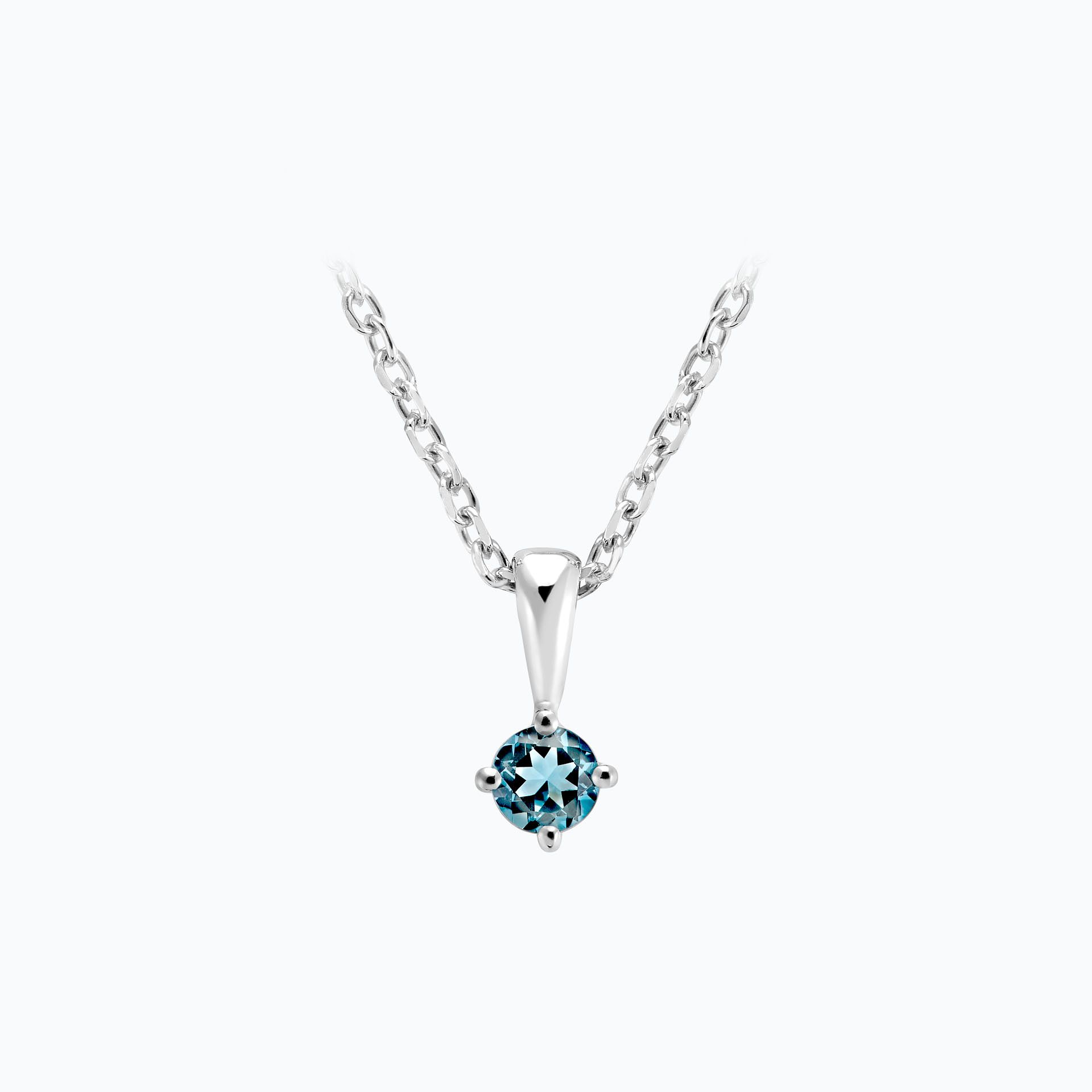 Pendentif Alva Aigue-Marine 3.5 mm