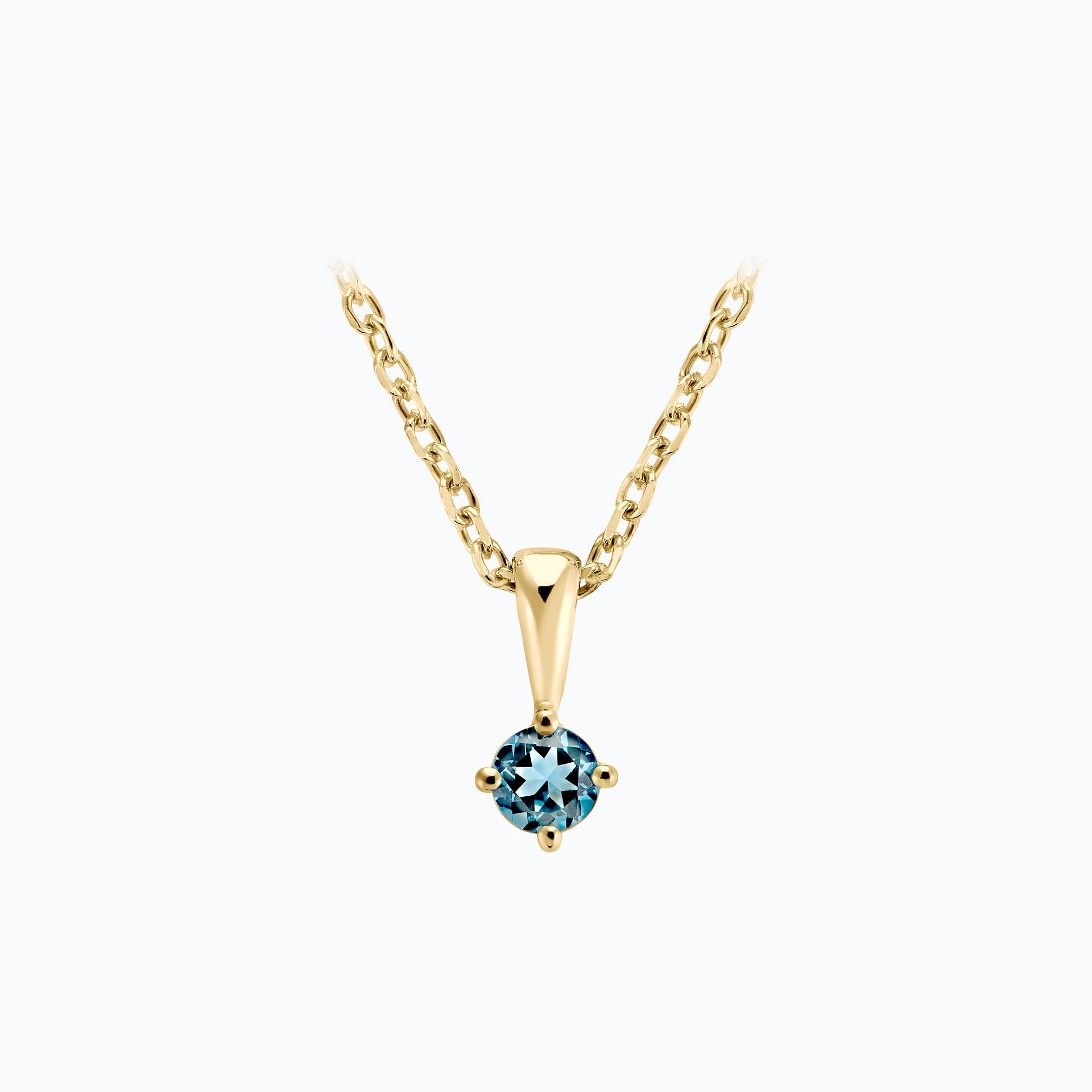 Pendentif Alva Aigue-Marine 3.5 mm