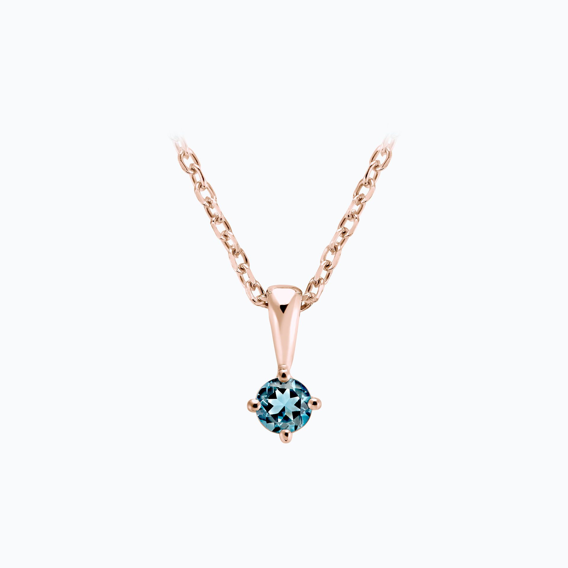 Pendentif Alva Aigue-Marine 3.5 mm