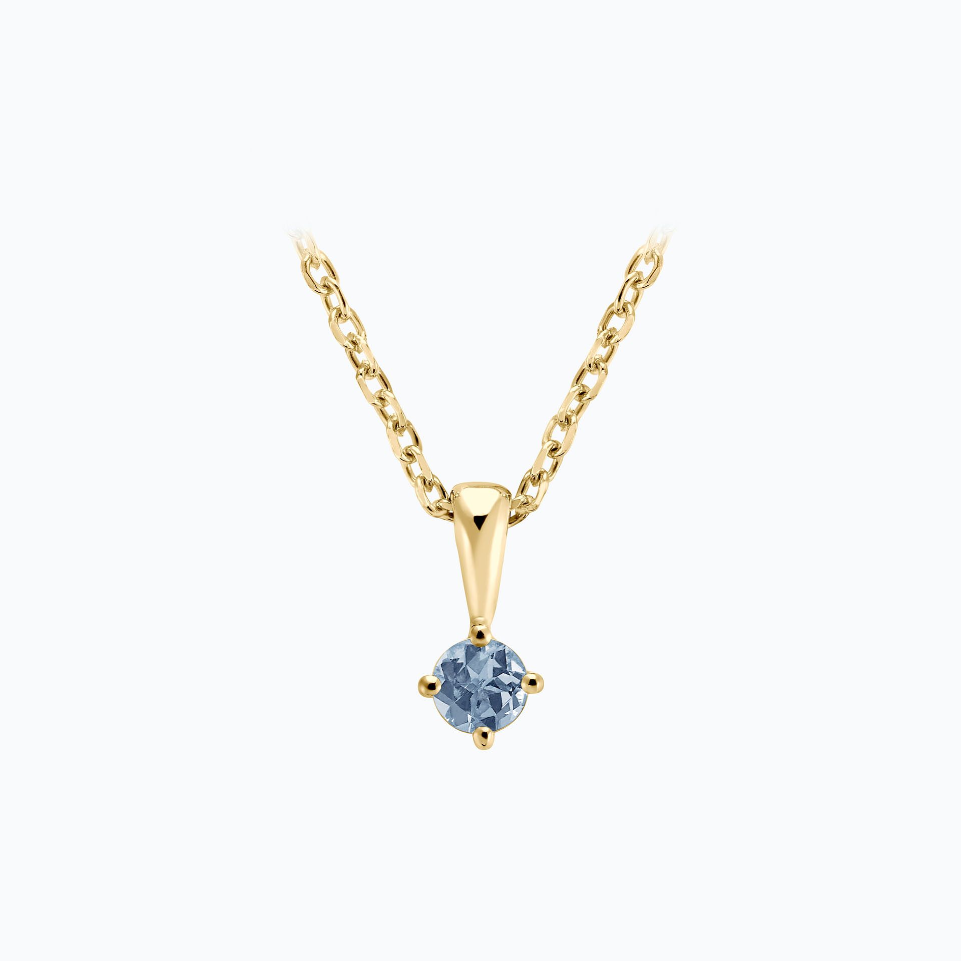 Pendentif Alva Saphir Bleu Tendre 3.5 mm
