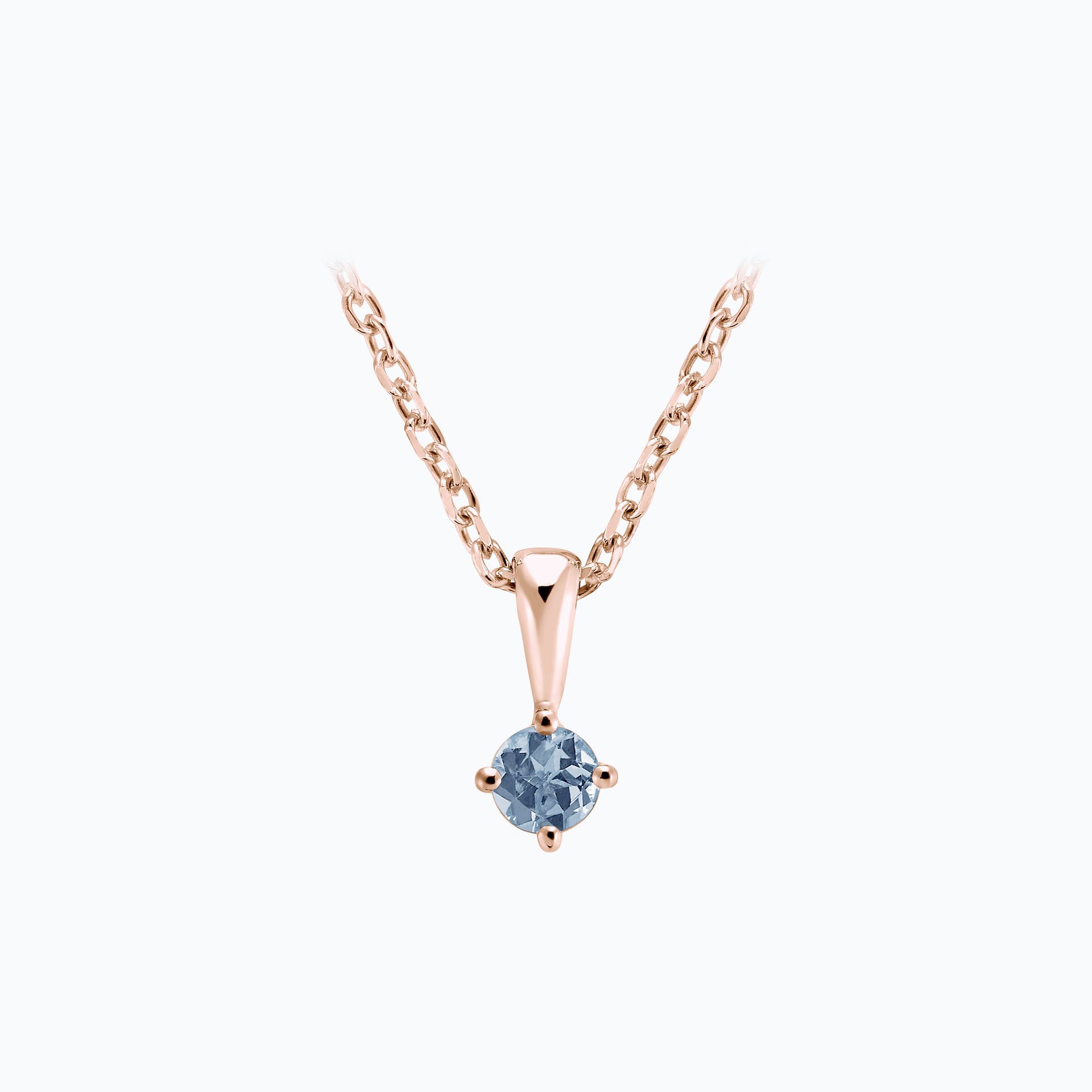 Pendentif Alva Saphir Bleu Tendre 3.5 mm