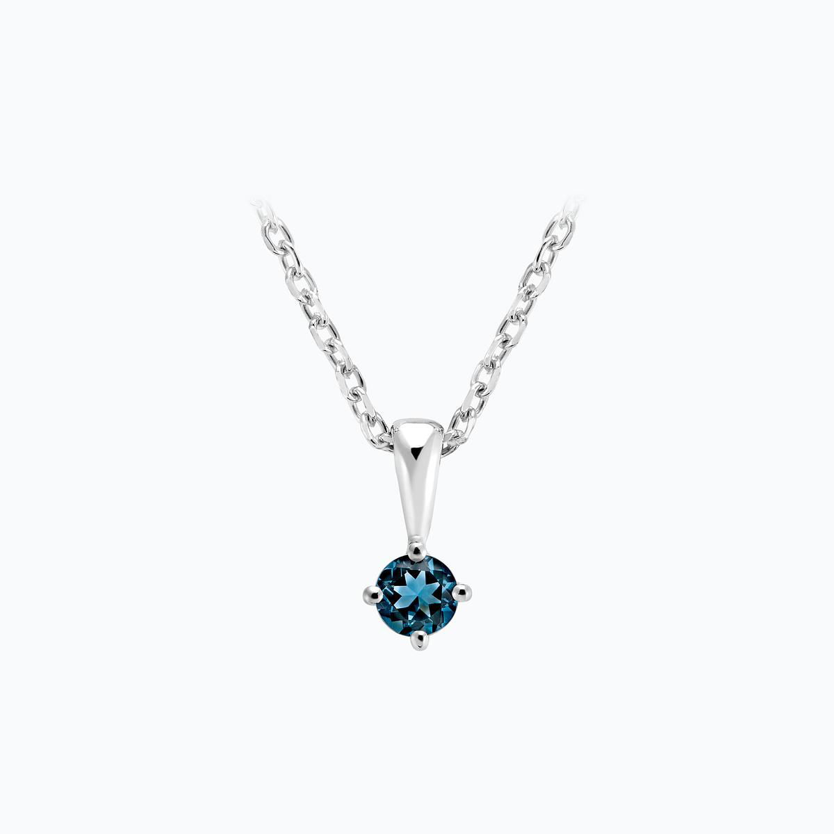 Pendentif Alva Topaze Blue London 3.5 mm