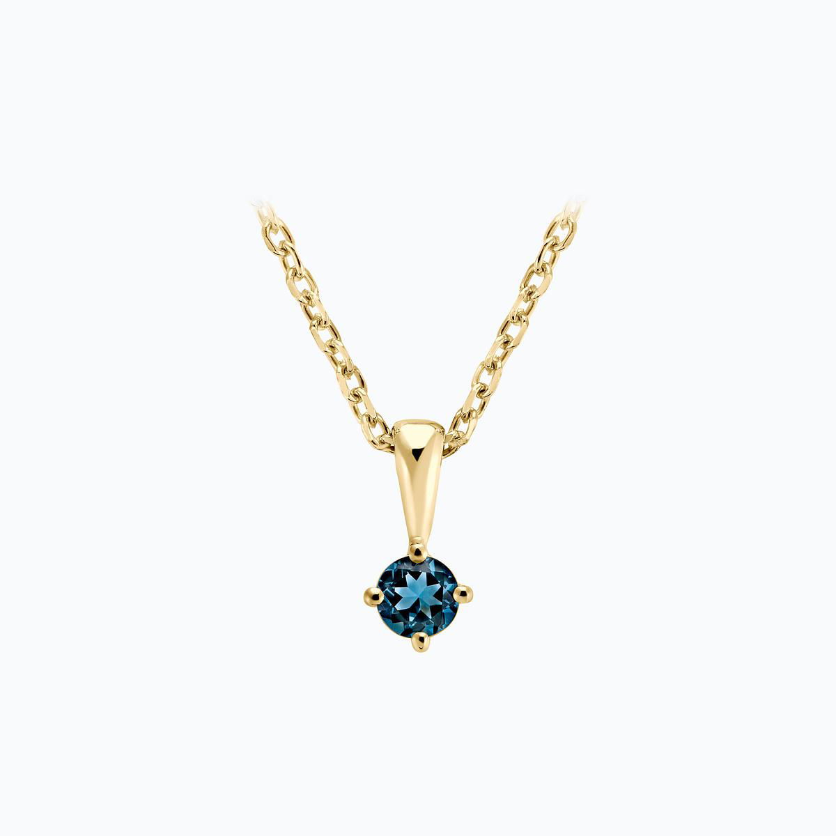 Pendentif Alva Topaze Blue London 3.5 mm