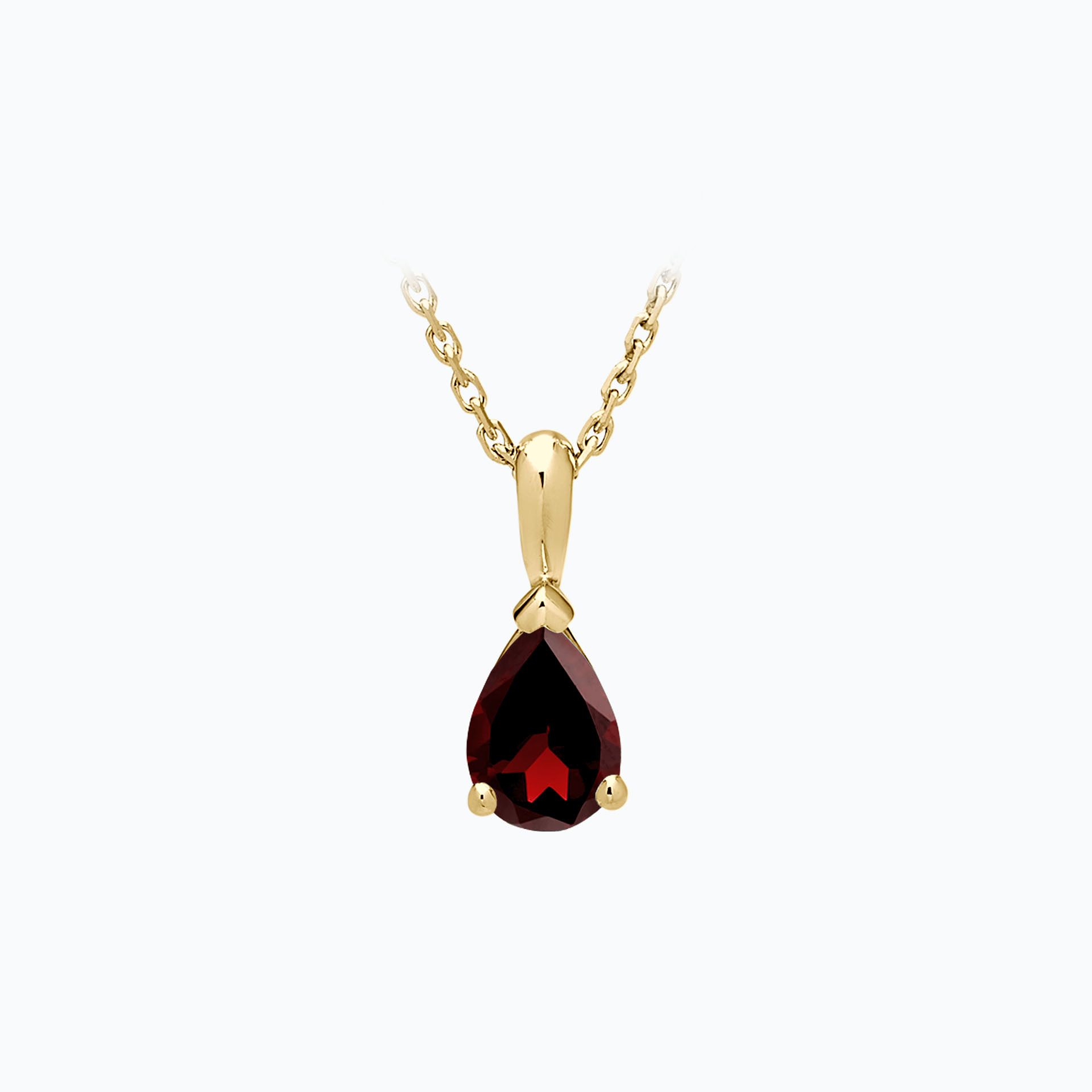 Pendentif Goutte Grenat 7 x 5 mm
