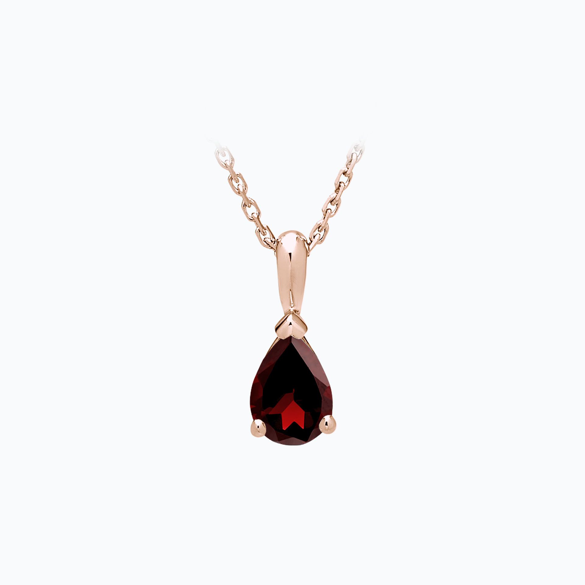Pendentif Goutte Grenat 7 x 5 mm