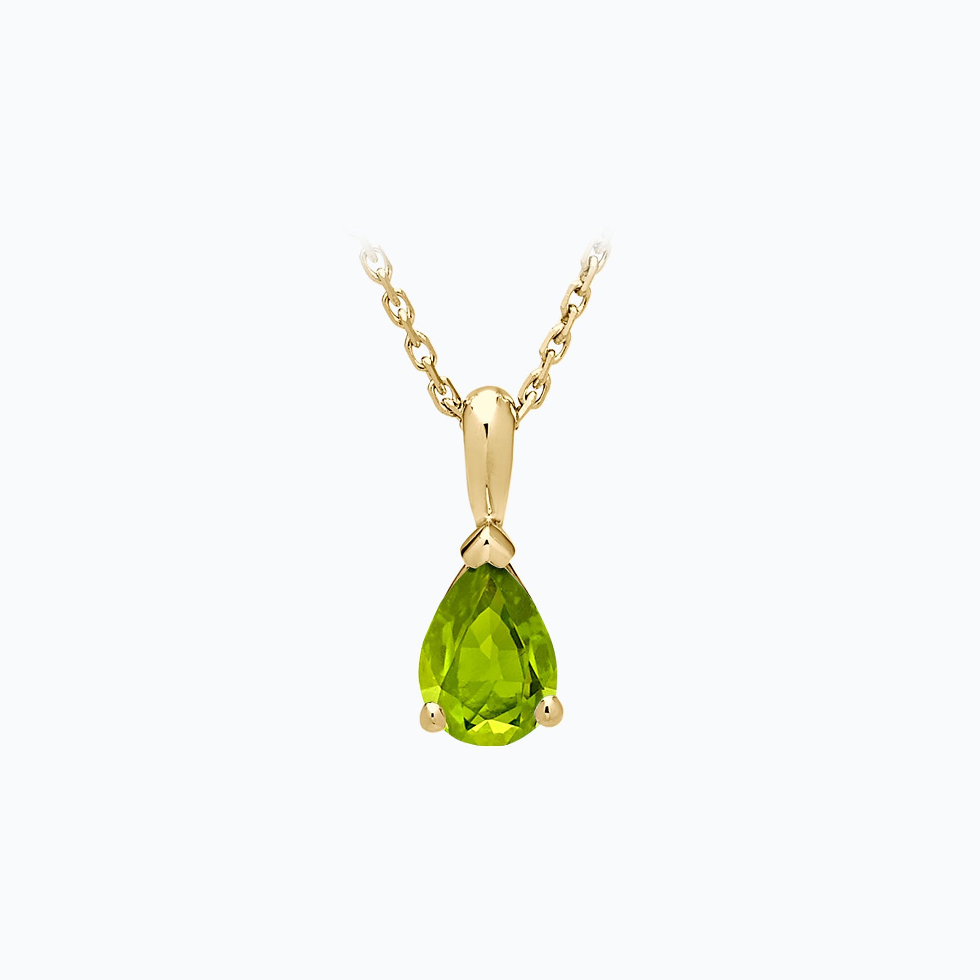 Pendentif Goutte Peridot 7 x 5 mm