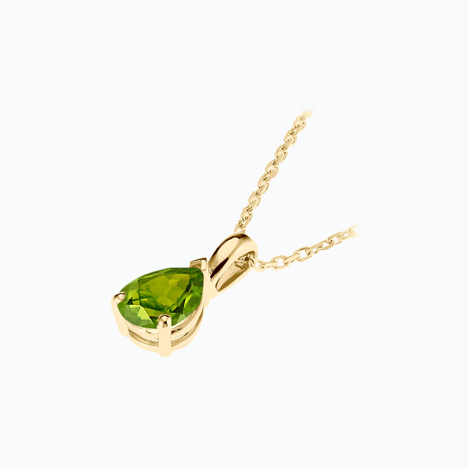 Pendentif Goutte Peridot 7 x 5 mm
