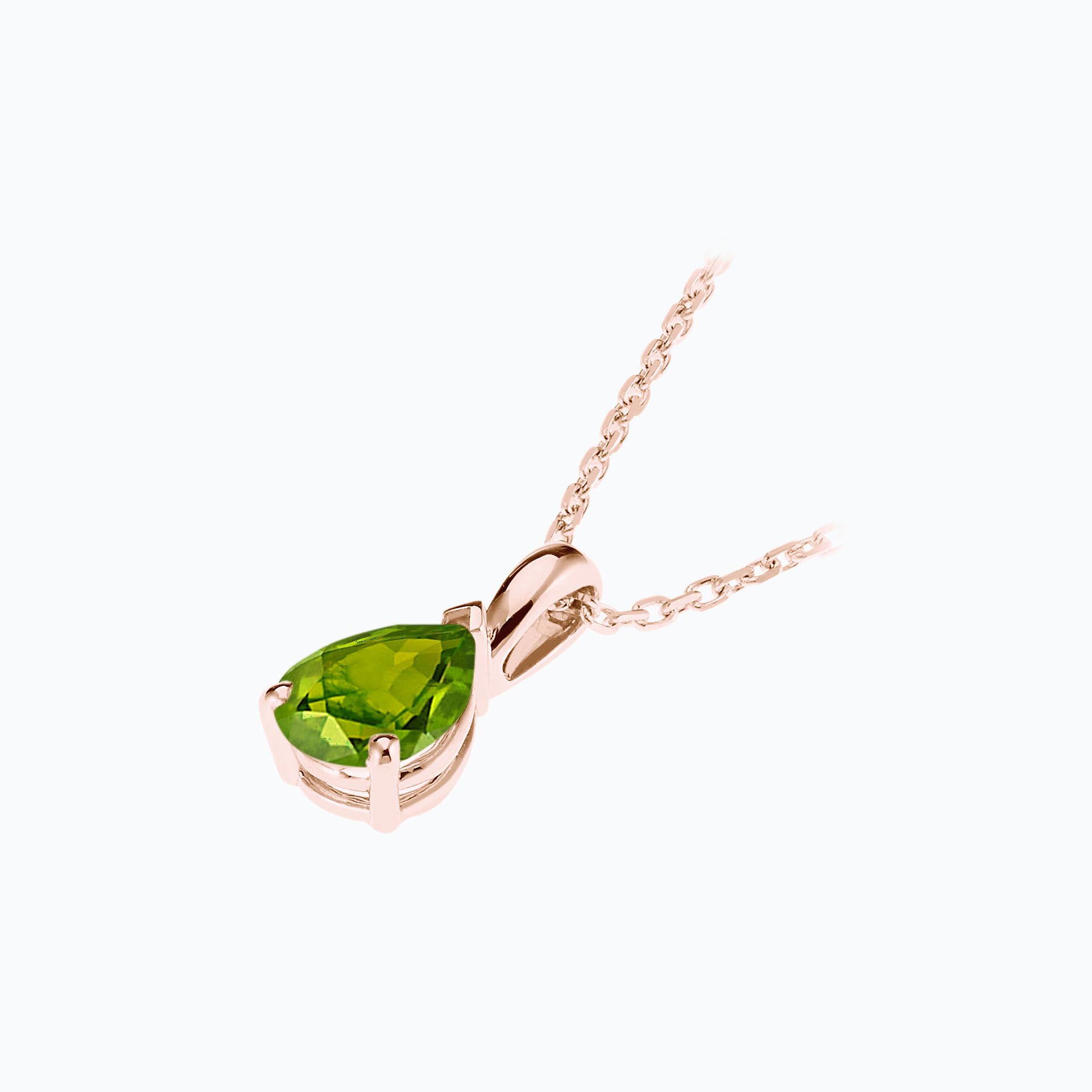 Pendentif Goutte Peridot 7 x 5 mm