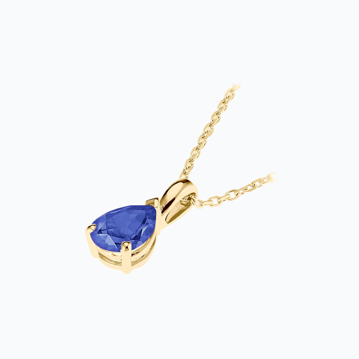 Pendentif Goutte Tanzanite 6 x 4 mm