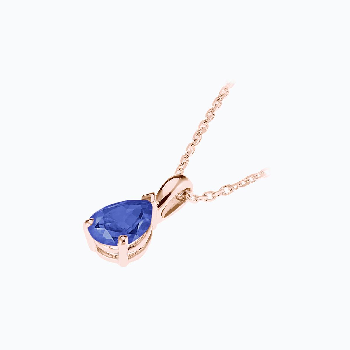 Pendentif Goutte Tanzanite 6 x 4 mm