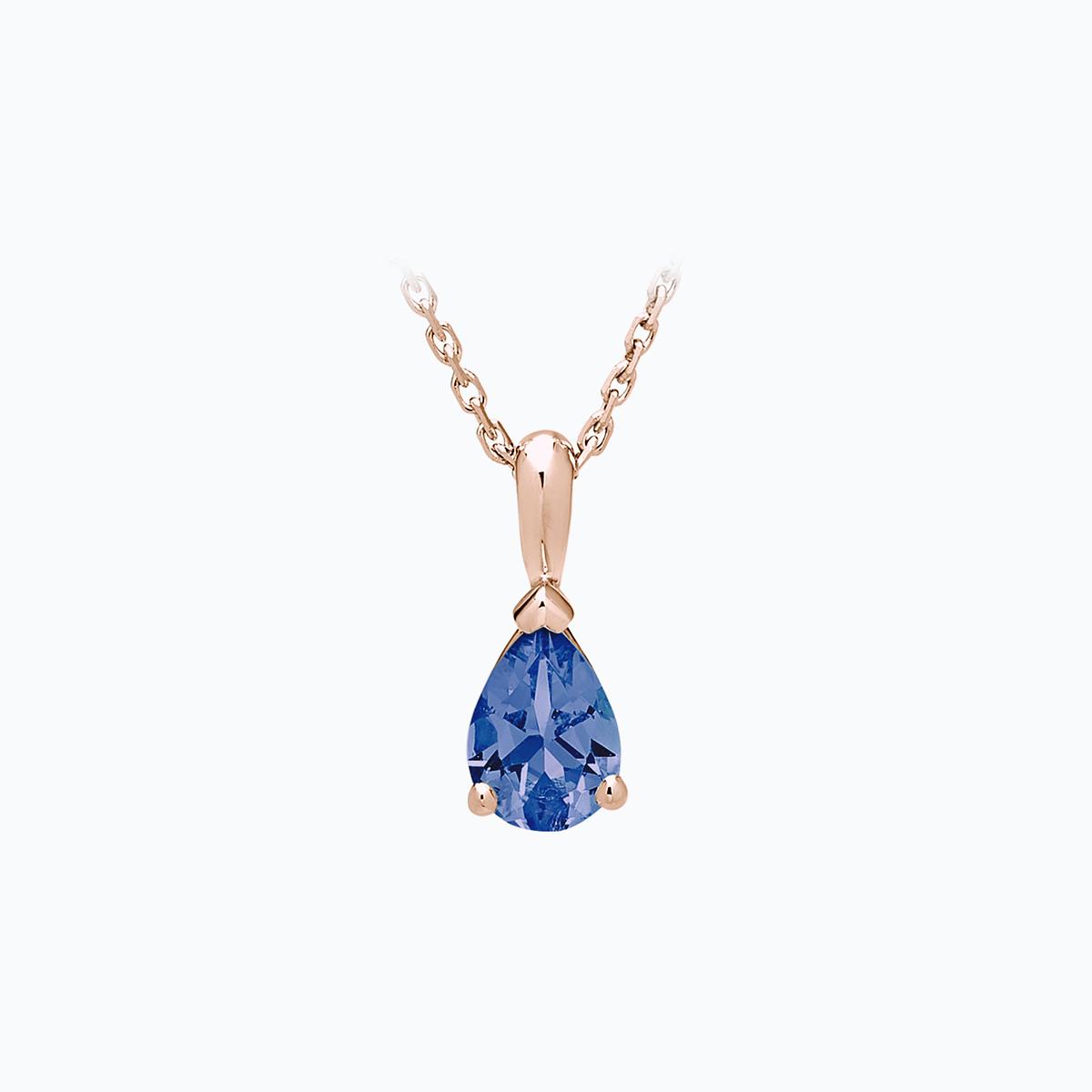 Pendentif Goutte Tanzanite 7 x 5 mm