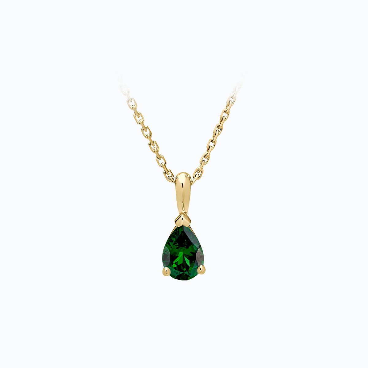Pendentif Goutte Tsavorite 6 x 4 mm