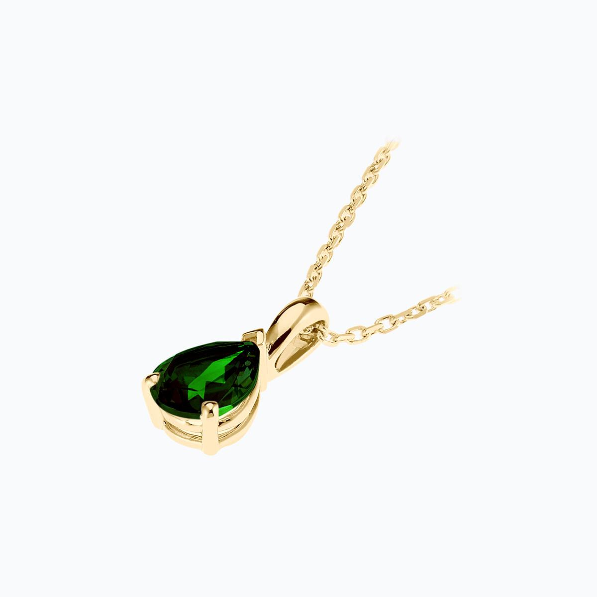 Pendentif Goutte Tsavorite 7 x 5 mm