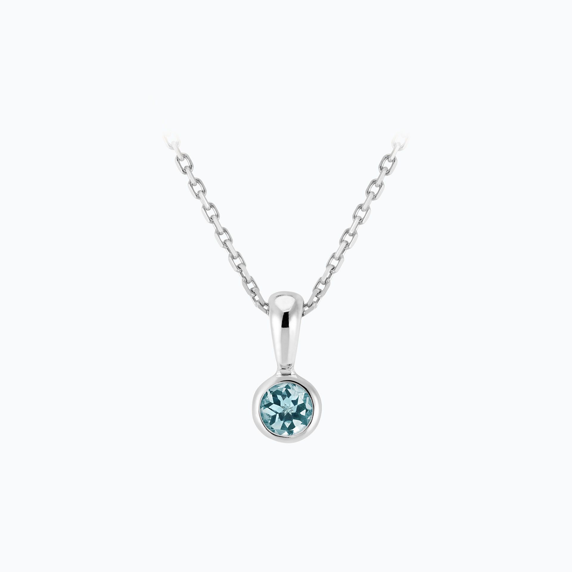 Pendentif Harmony Aigue-Marine 3.5 mm