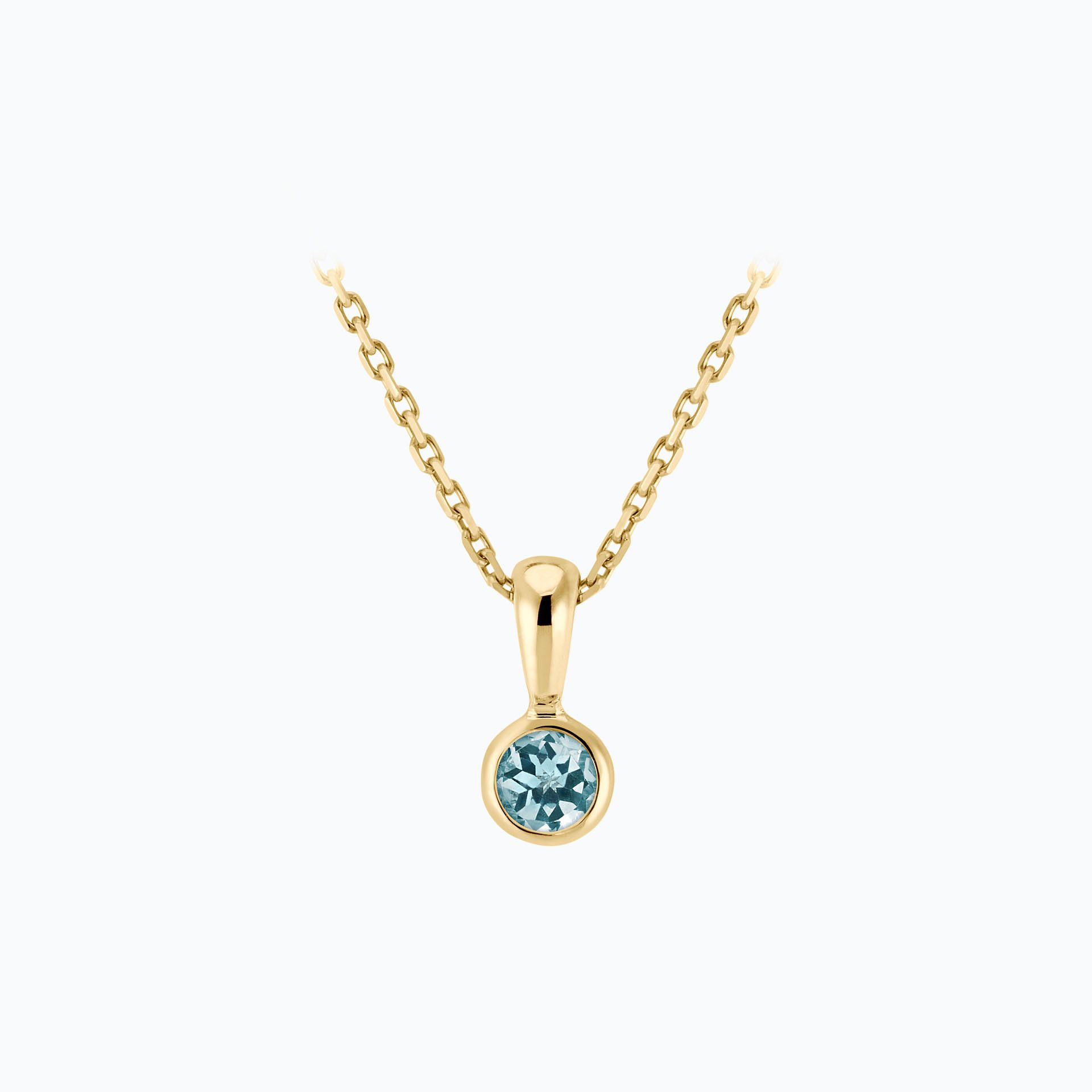 Pendentif Harmony Aigue-Marine 3.5 mm