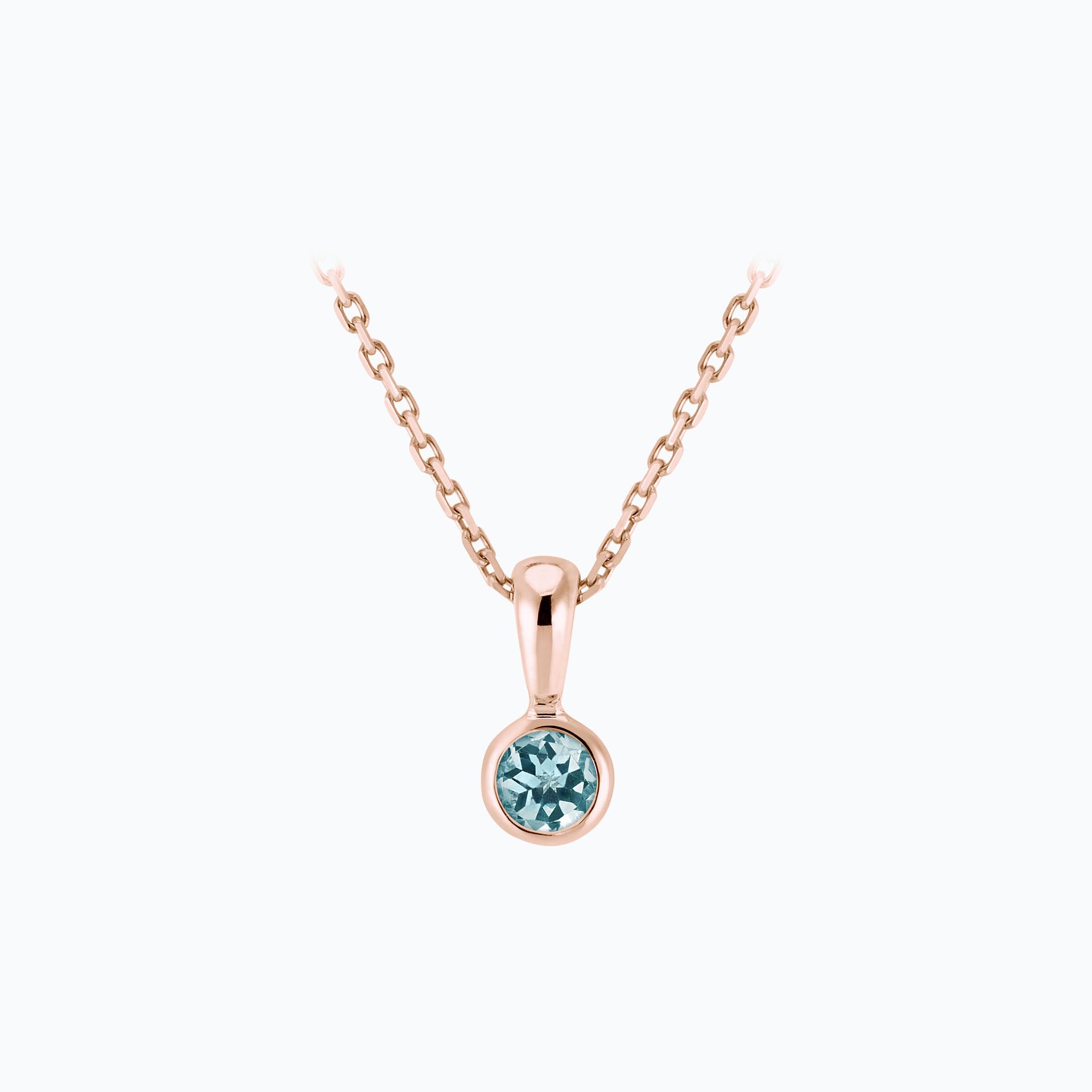 Pendentif Harmony Aigue-Marine 3.5 mm