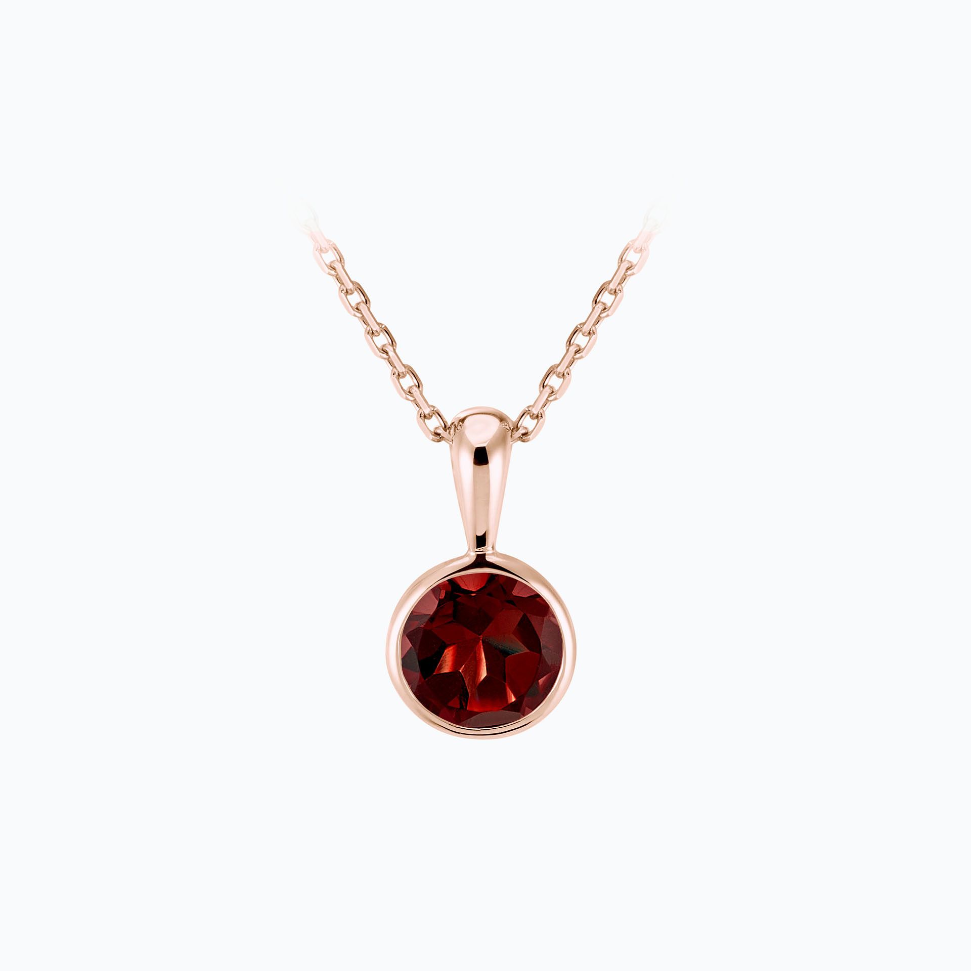Pendentif Harmony Grenat 6 mm