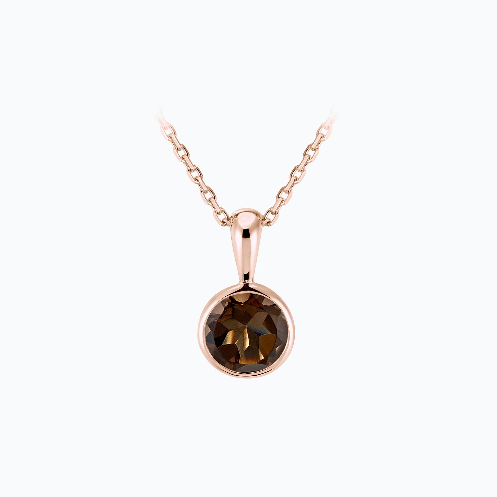 Pendentif Harmony Quartz Fumé 6 mm
