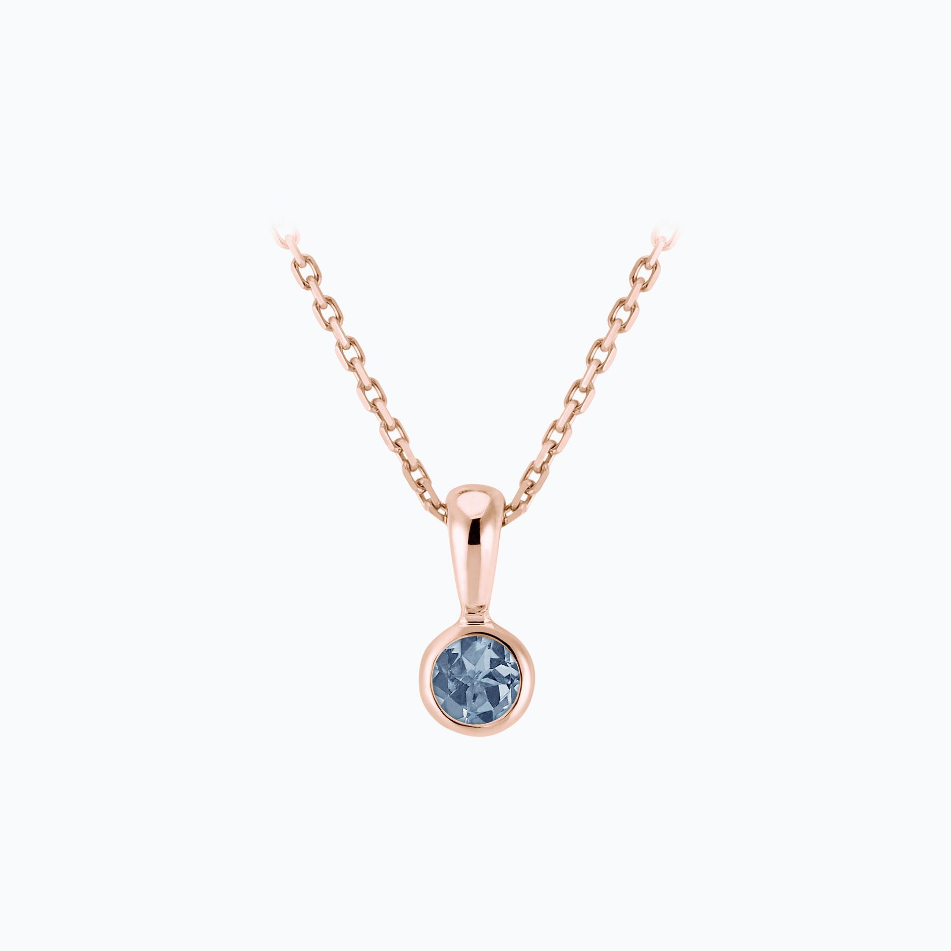 Pendentif Harmony Saphir Bleu Tendre 3.5 mm