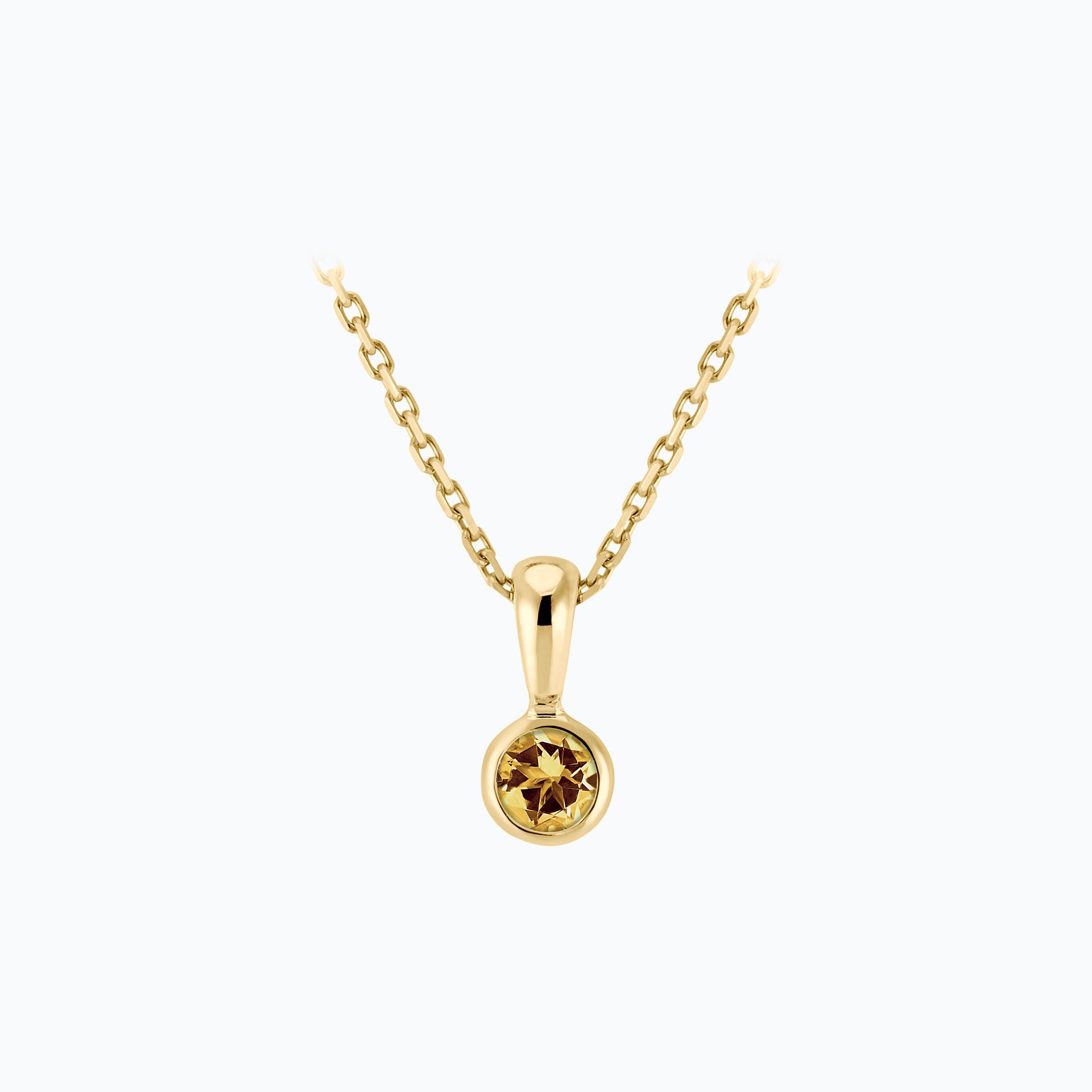Pendentif Harmony Saphir Jaune Tournesol 3.5 mm