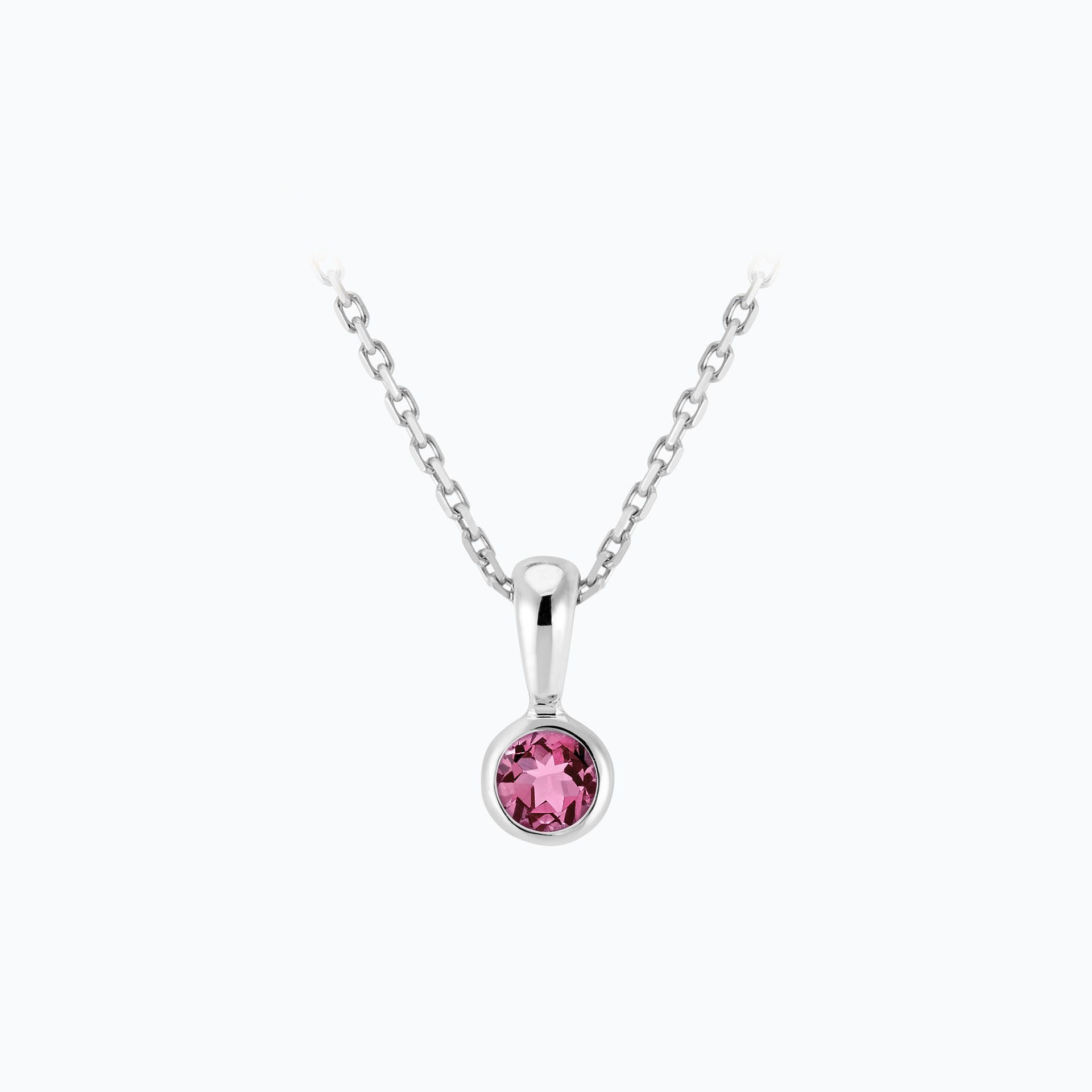 Pendentif Harmony Saphir Rose Pivoine 3.5 mm