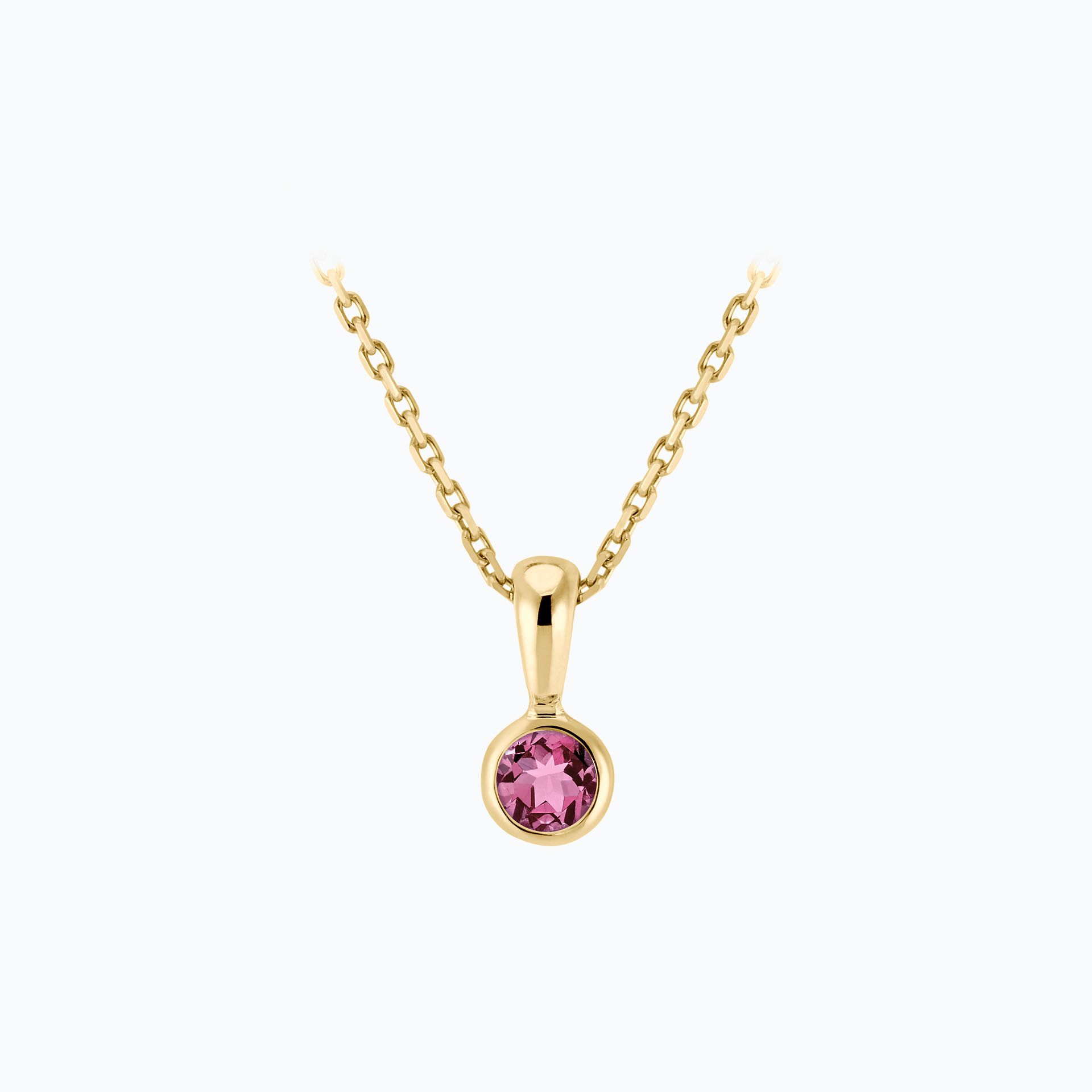 Pendentif Harmony Saphir Rose Pivoine 3.5 mm
