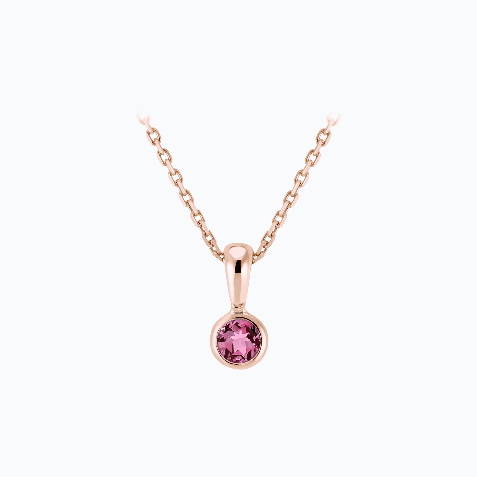 Pendentif Harmony Saphir Rose Pivoine 3.5 mm