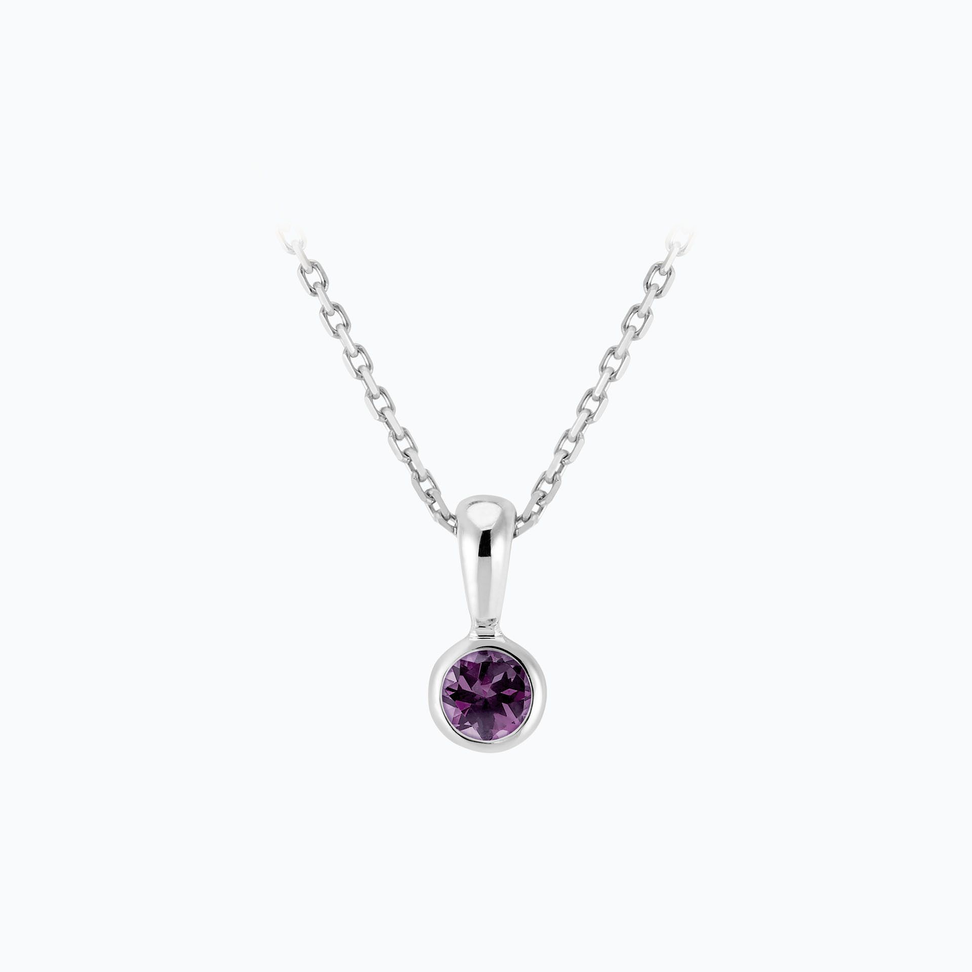 Pendentif Harmony Saphir Violet 3.5 mm