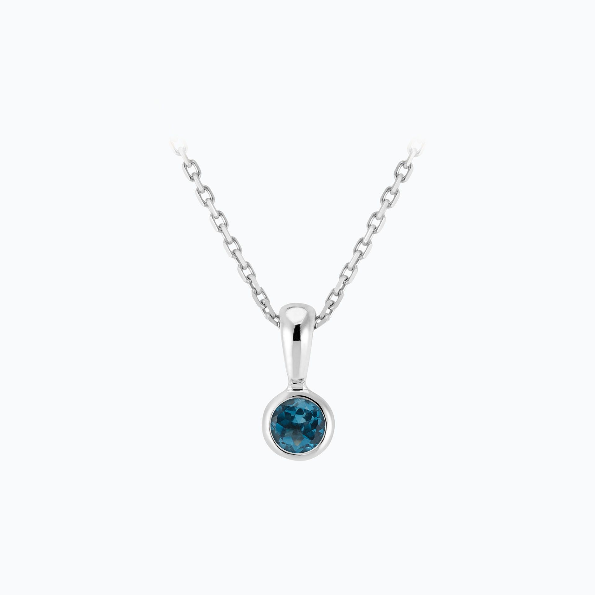 Pendentif Harmony Topaze Blue London 3.5 mm