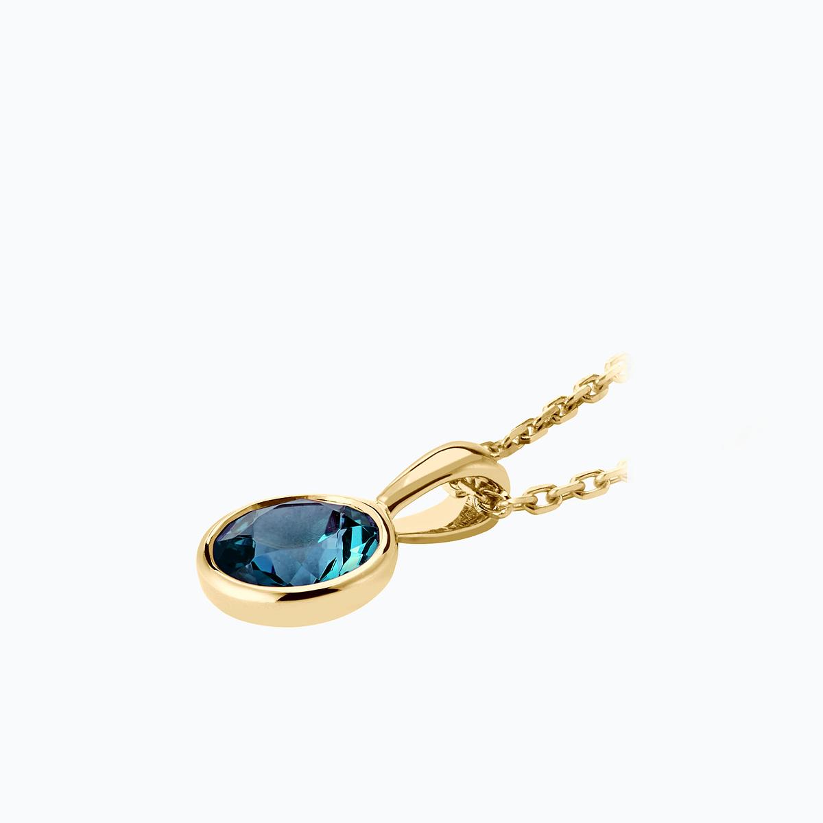 Pendentif Harmony Topaze Blue London 6 mm
