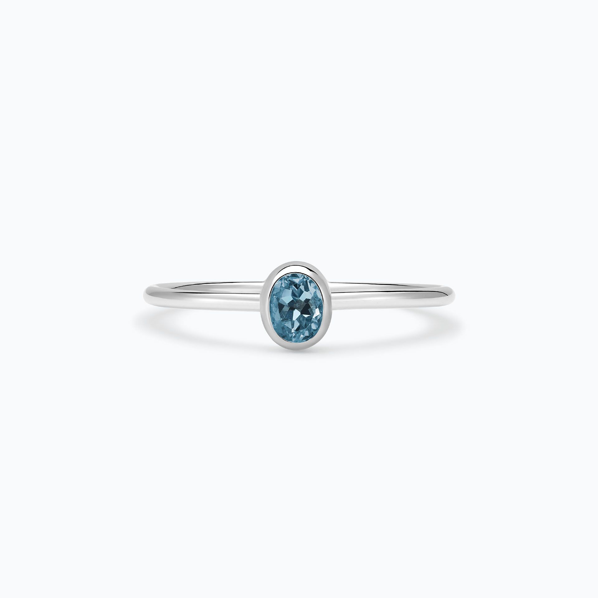 Solitaire Allure Aigue-Marine