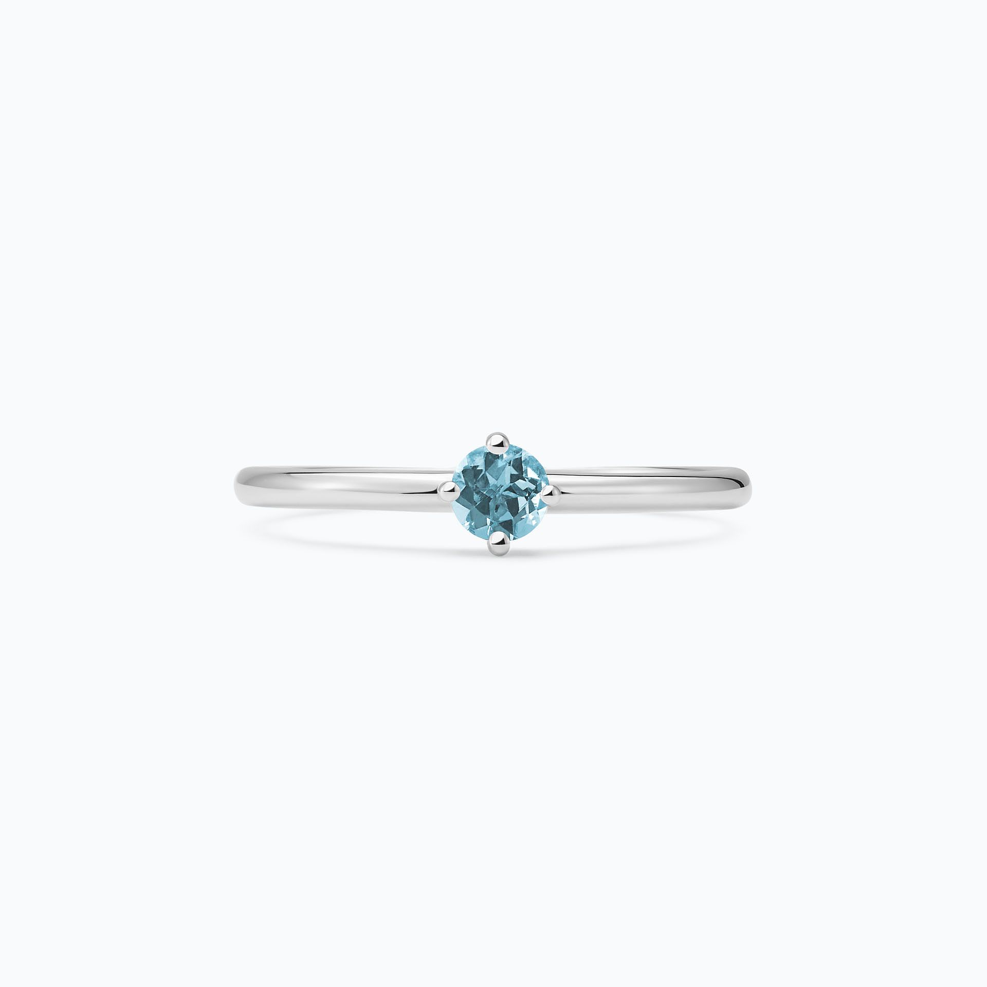 Solitaire Alva Aigue-Marine 3.5 mm