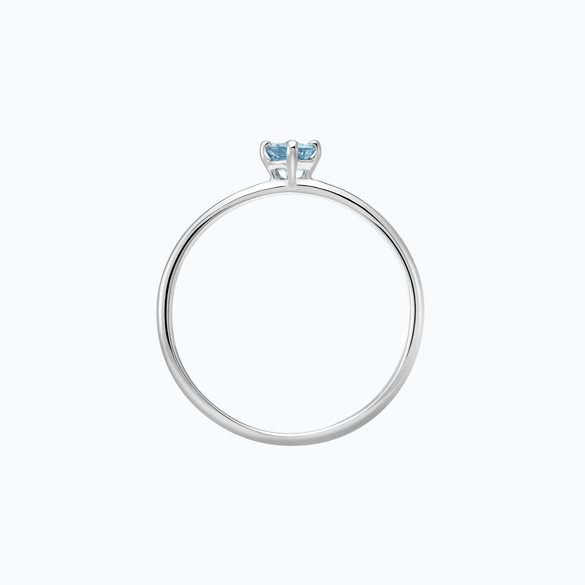 Solitaire Alva Aigue-Marine 3.5 mm