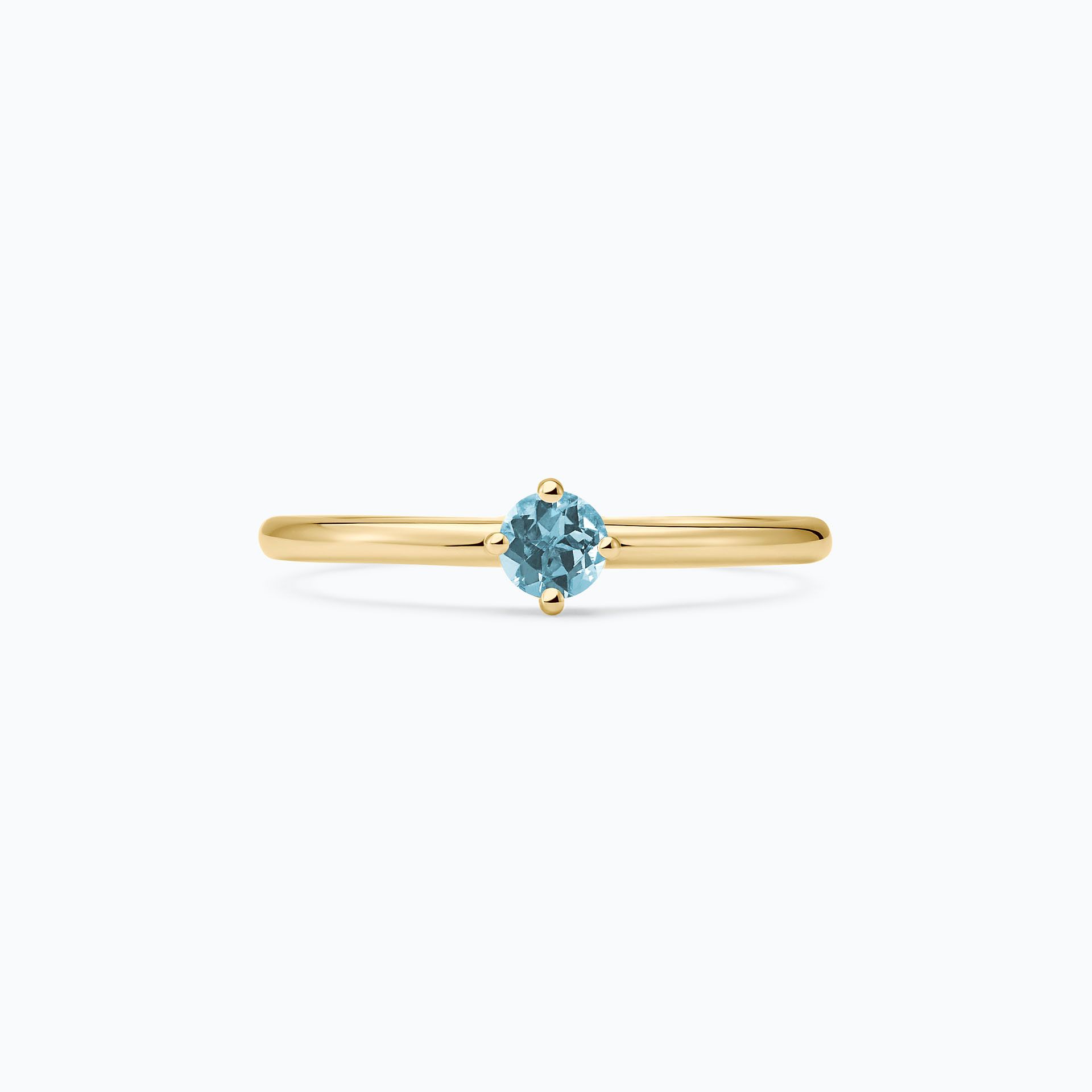 Solitaire Alva Aigue-Marine 3.5 mm