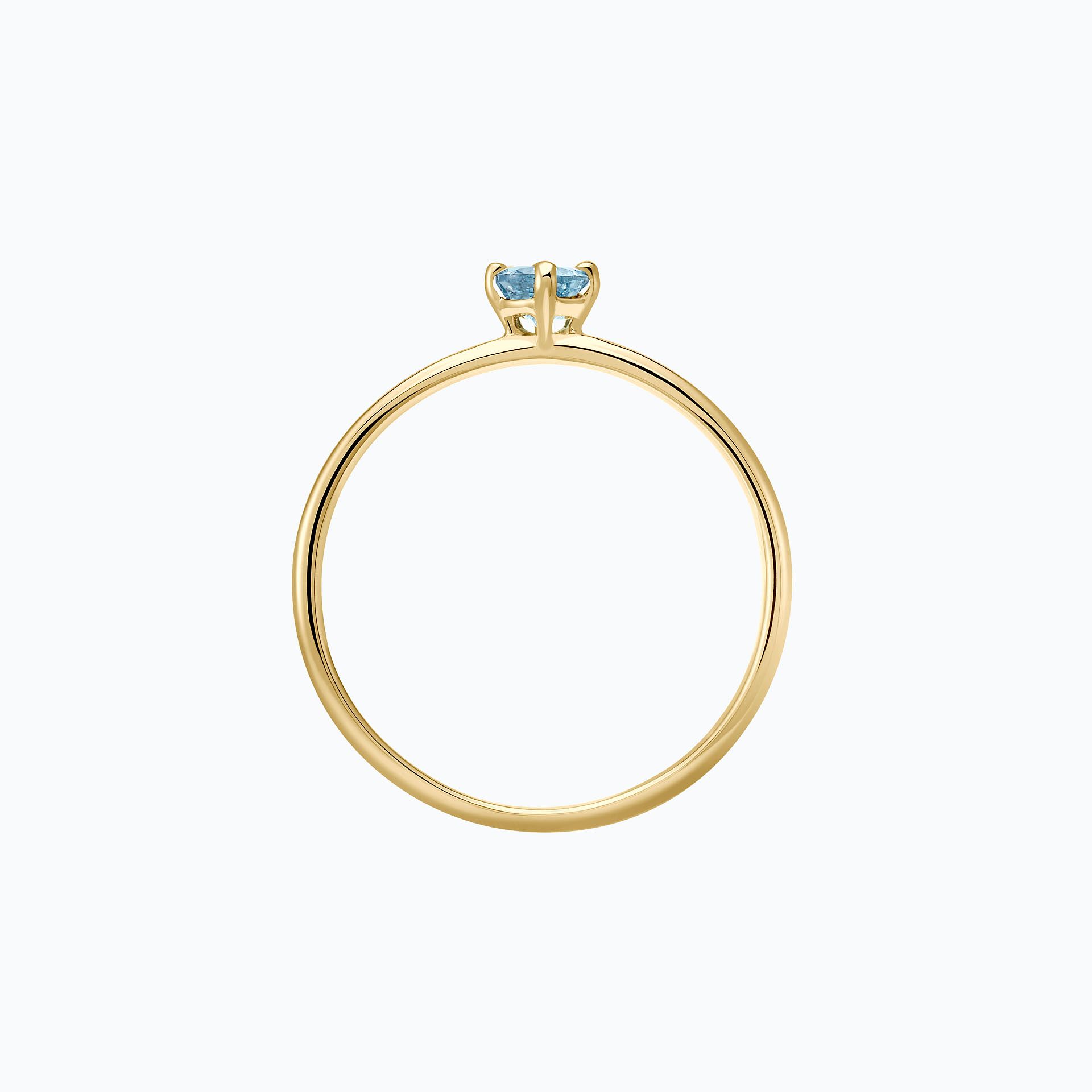 Solitaire Alva Aigue-Marine 3.5 mm