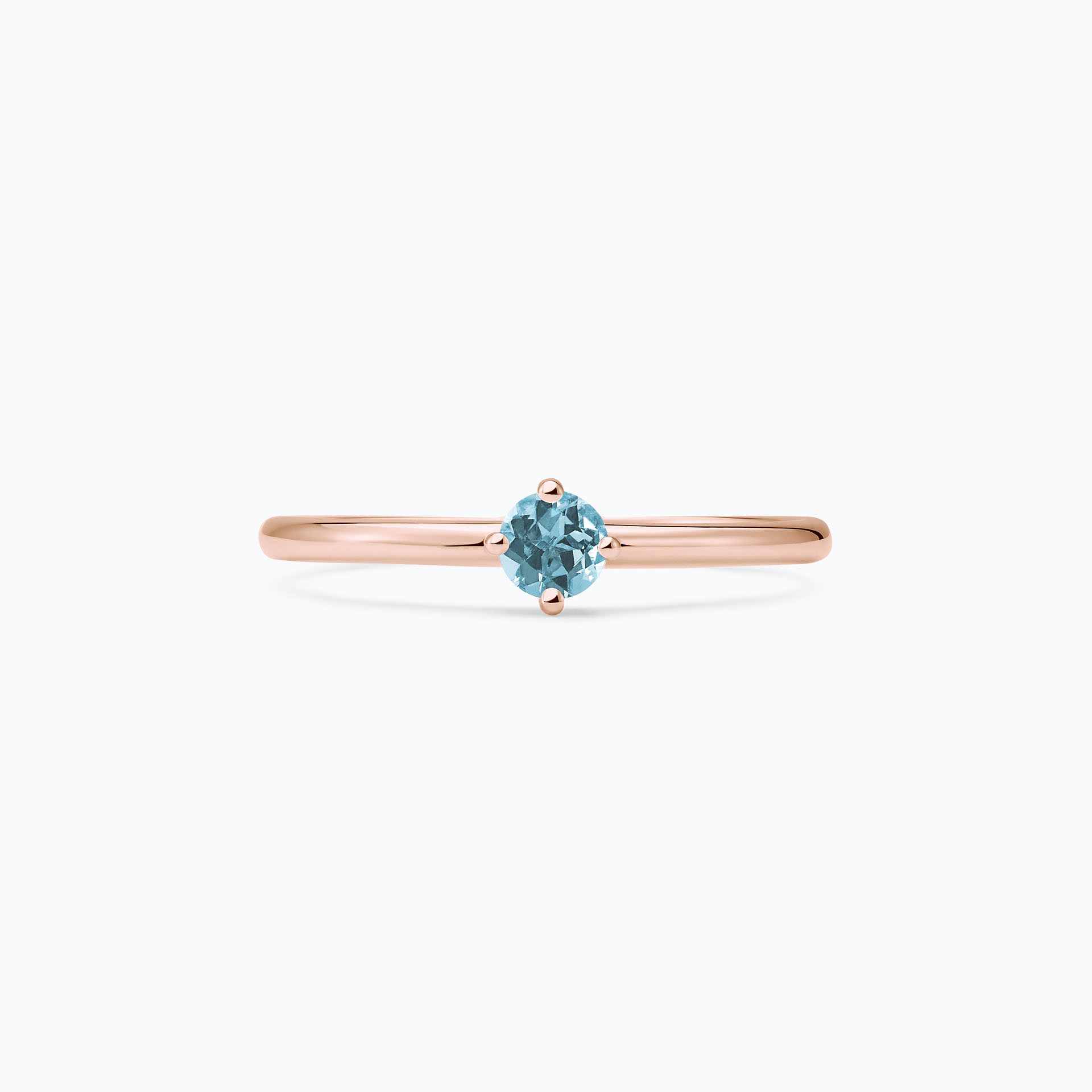 Solitaire Alva Aigue-Marine 3.5 mm