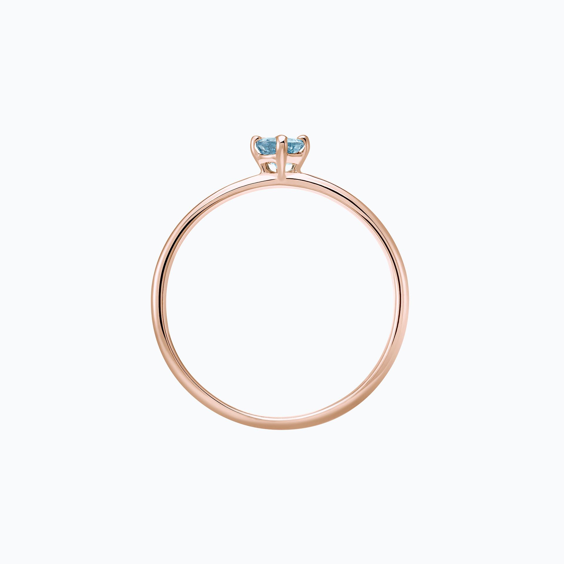 Solitaire Alva Aigue-Marine 3.5 mm
