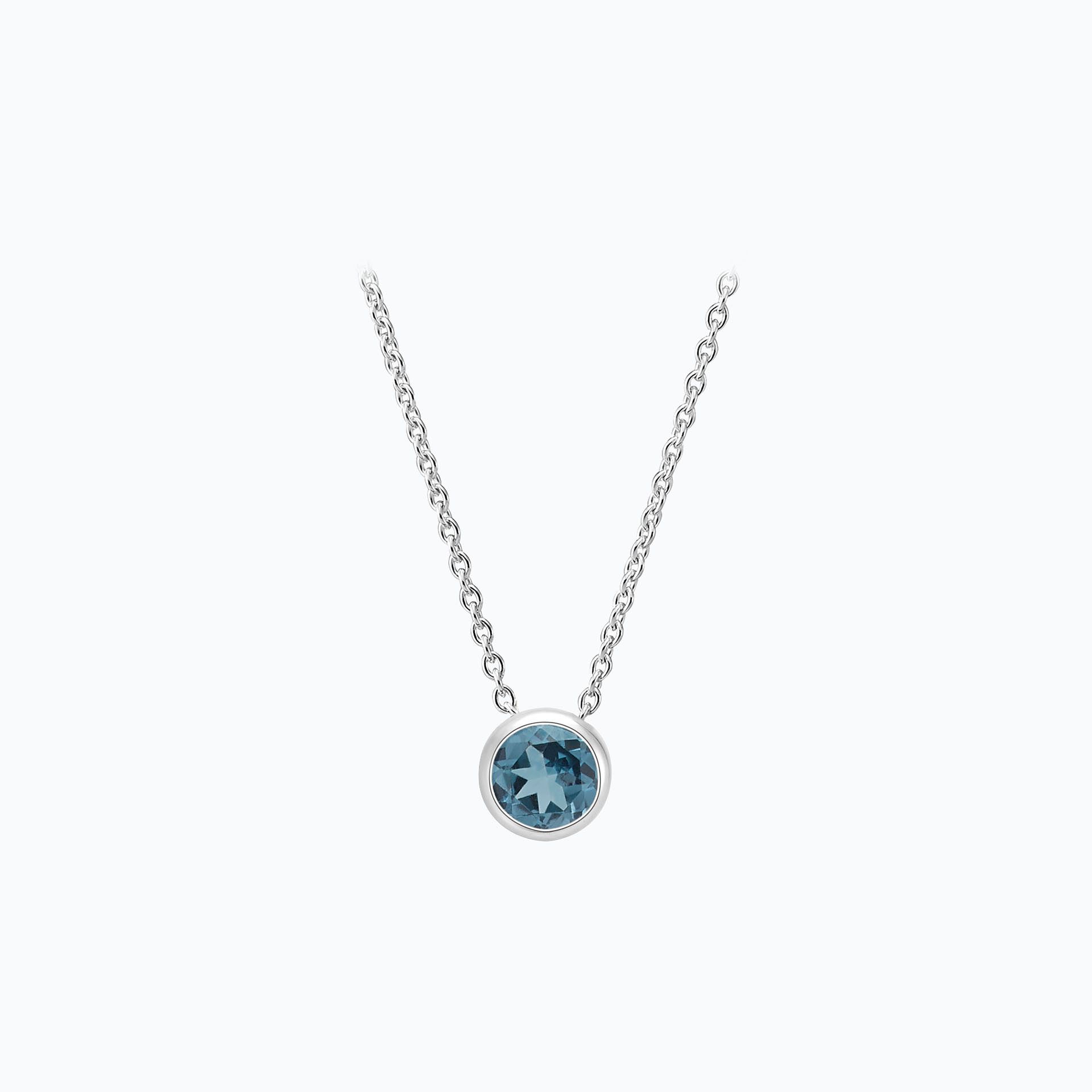 Collier Harmony Topaze Blue London 3.5 mm