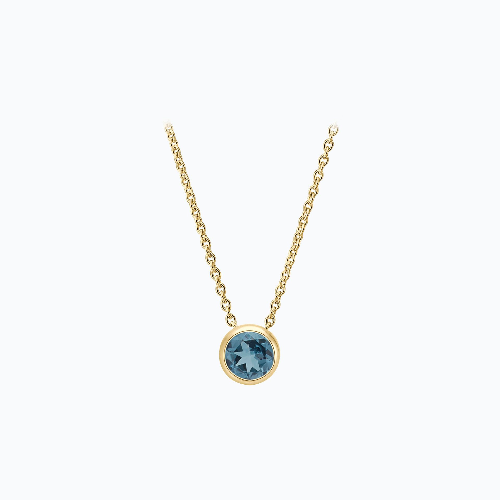 Collier Harmony Topaze Blue London 3.5 mm