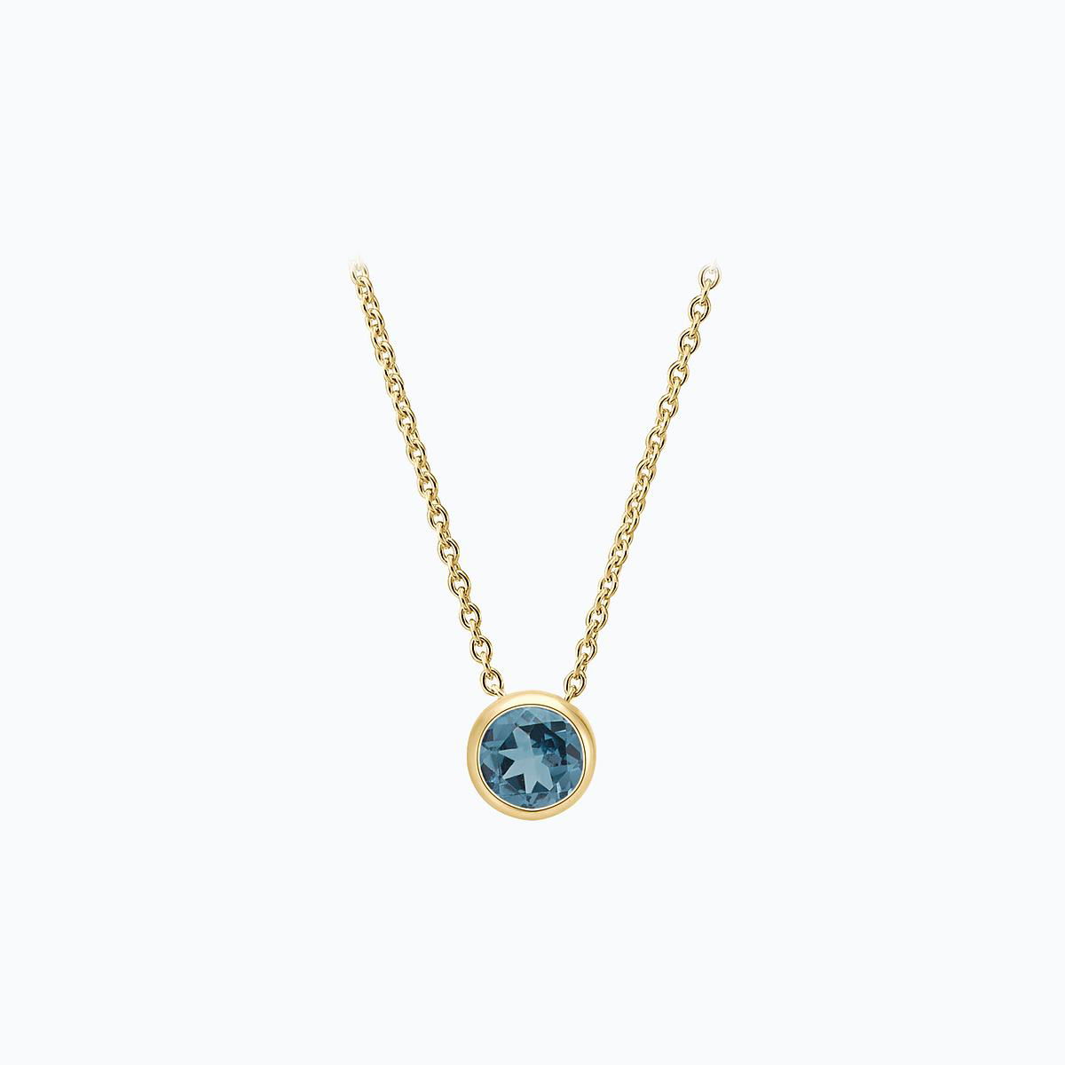 Collier Harmony Topaze Blue London 3.5 mm