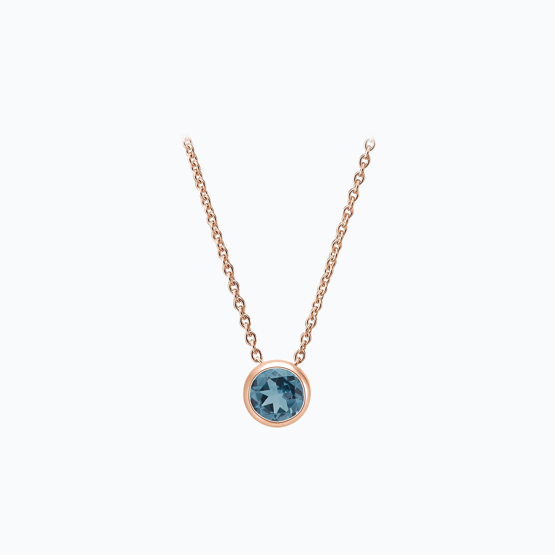 Collier Harmony Topaze Blue London 3.5 mm