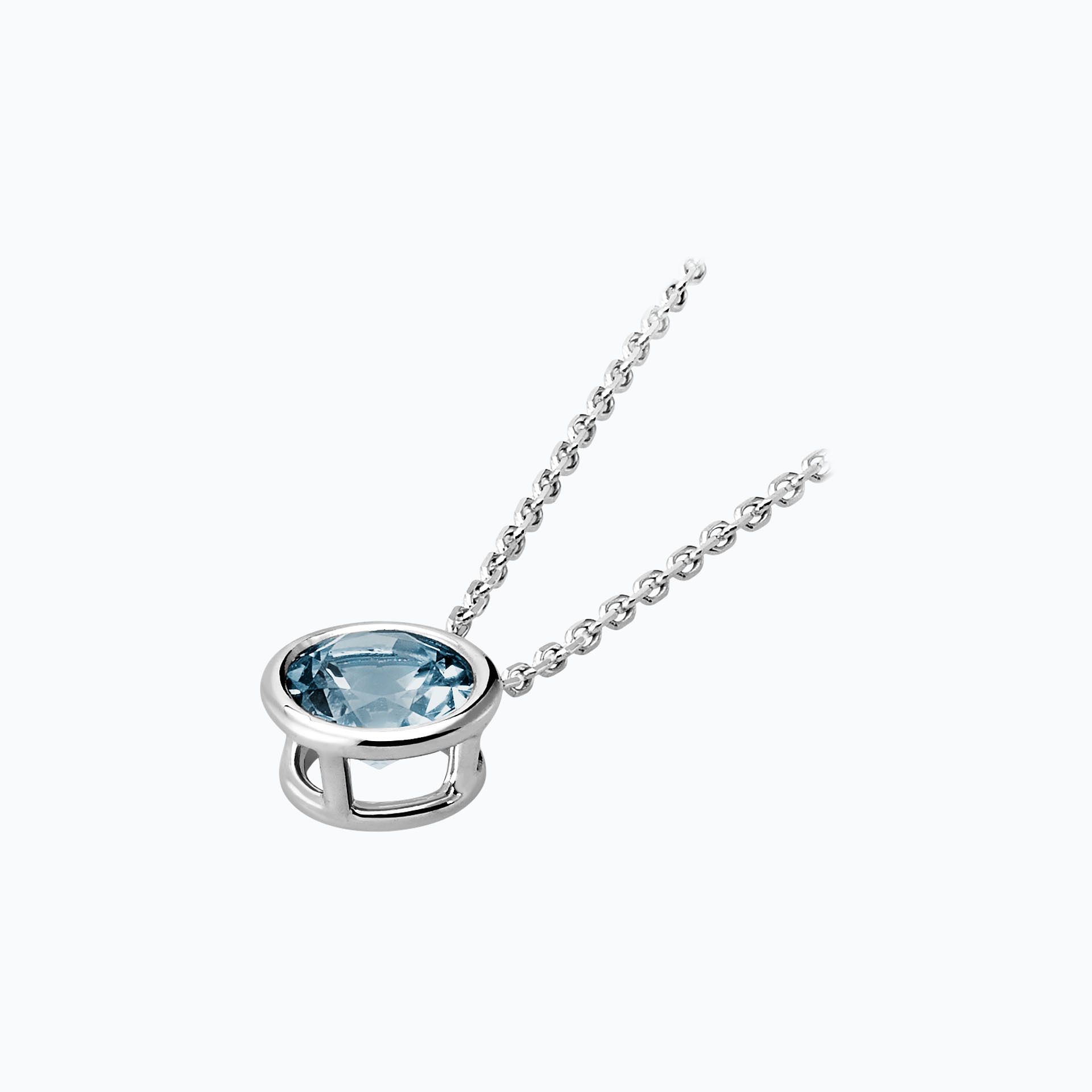 Collier Nymphéa Aigue-Marine