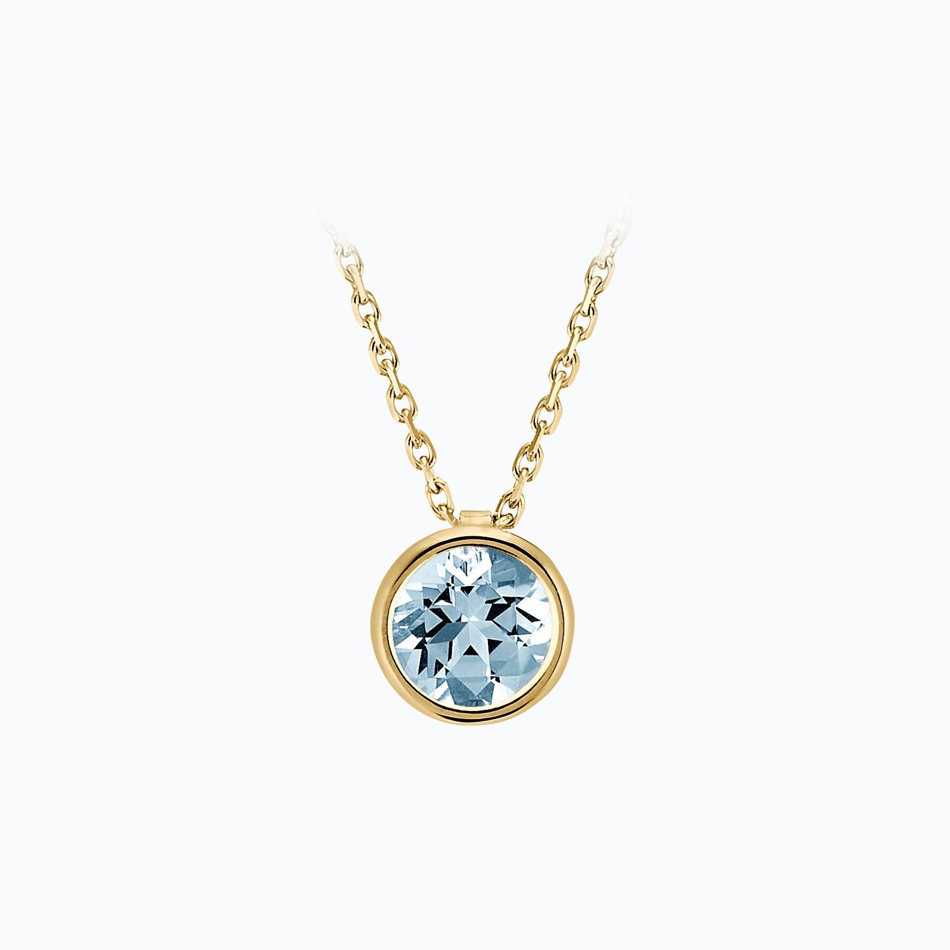 Collier Nymphéa Aigue-Marine