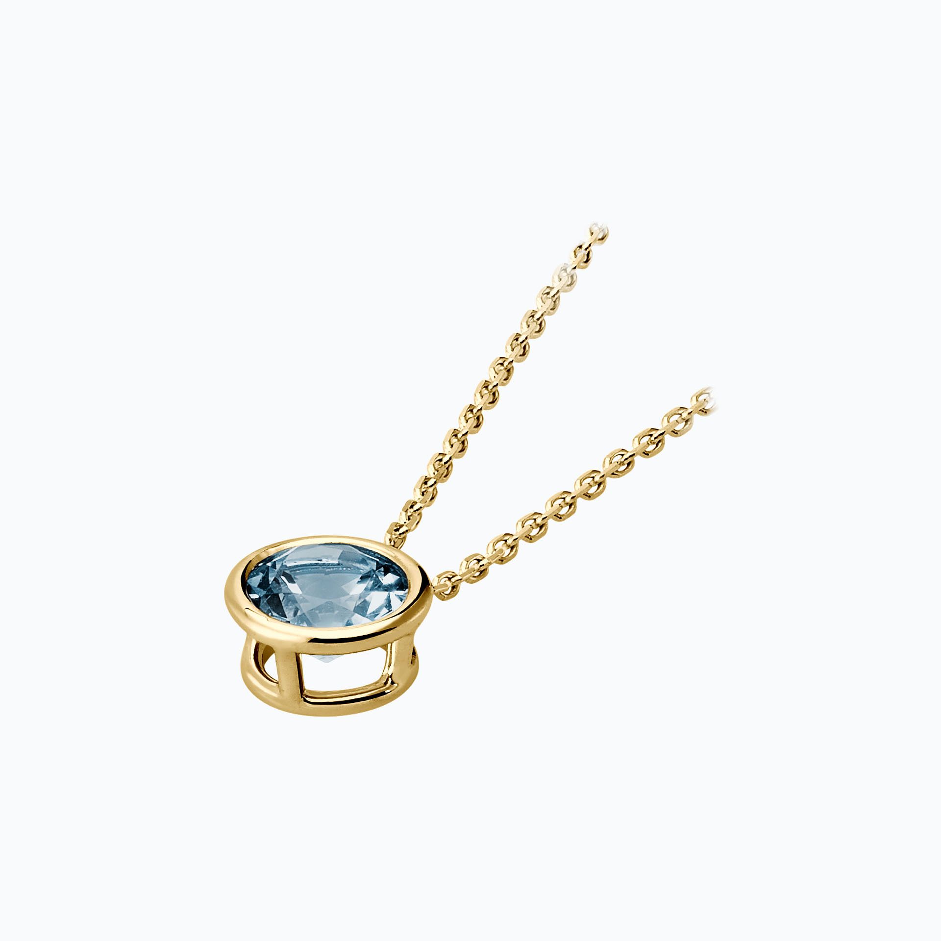 Collier Nymphéa Aigue-Marine