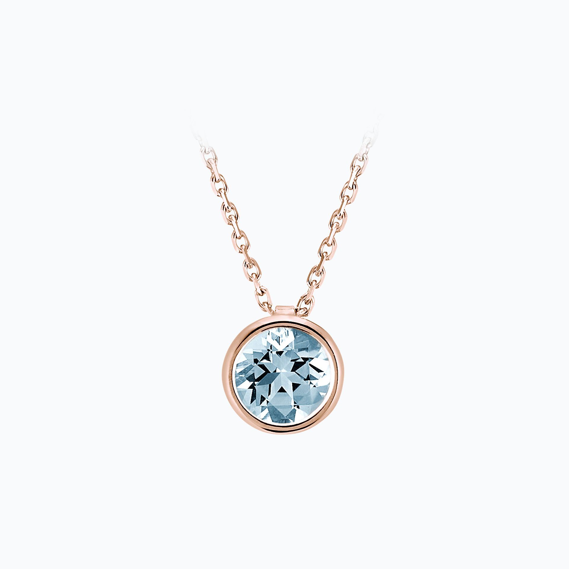 Collier Nymphéa Aigue-Marine
