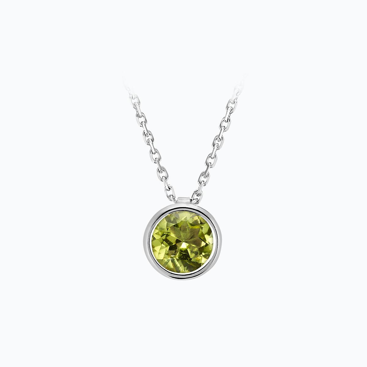 Collier Nymphéa Péridot