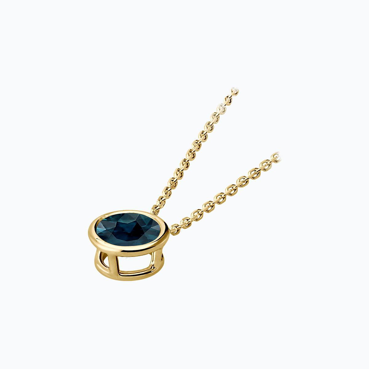 Collier Nymphéa Topaze Blue London