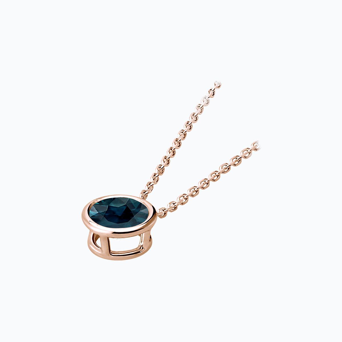 Collier Nymphéa Topaze Blue London