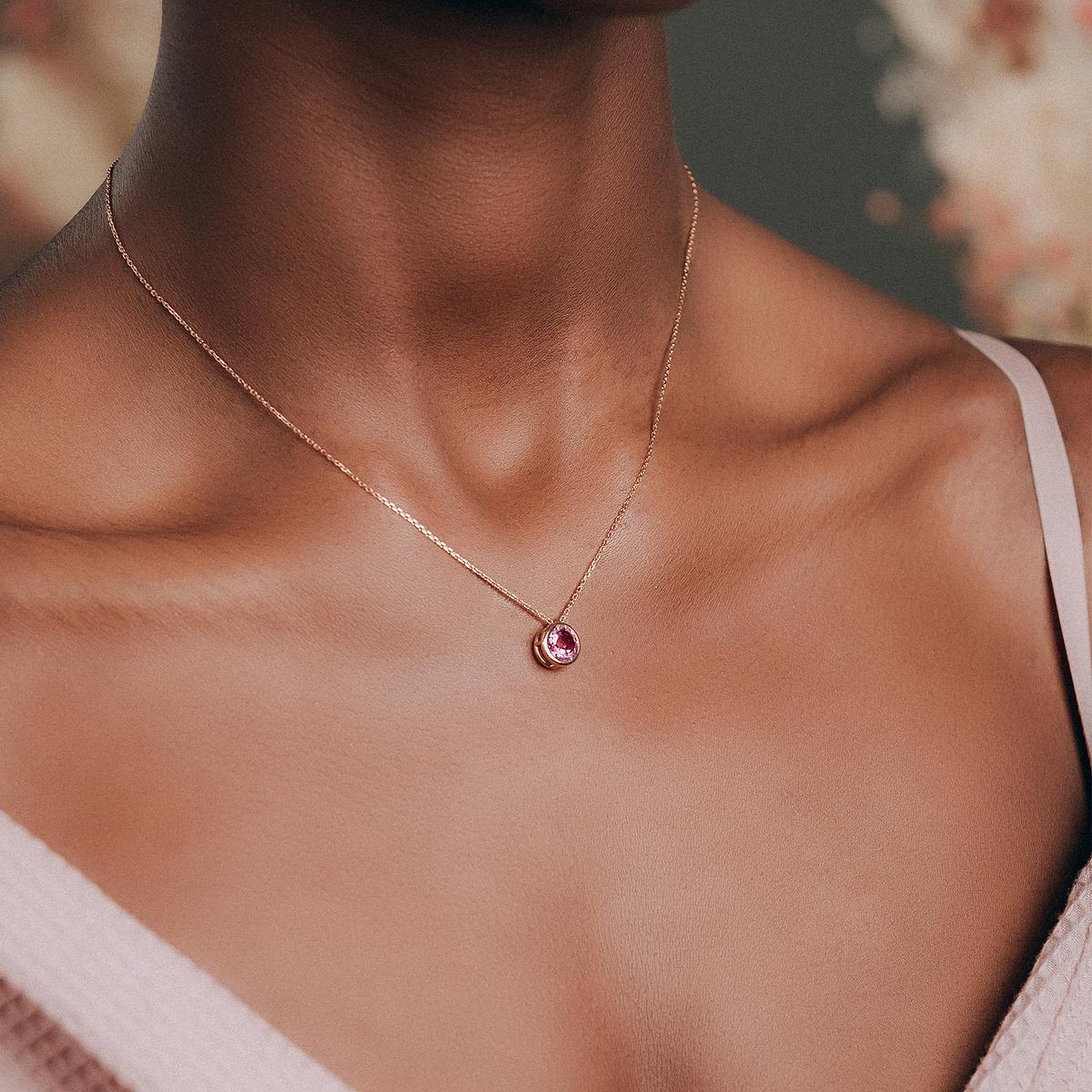 Collier Nymphéa Tourmaline